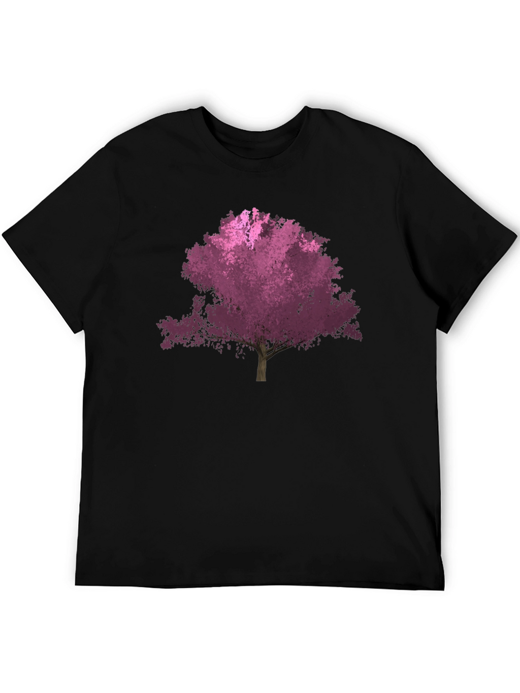 Tree Graphic Tee - Black Cotton Blend