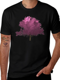 Tree Graphic Tee - Black Cotton Blend