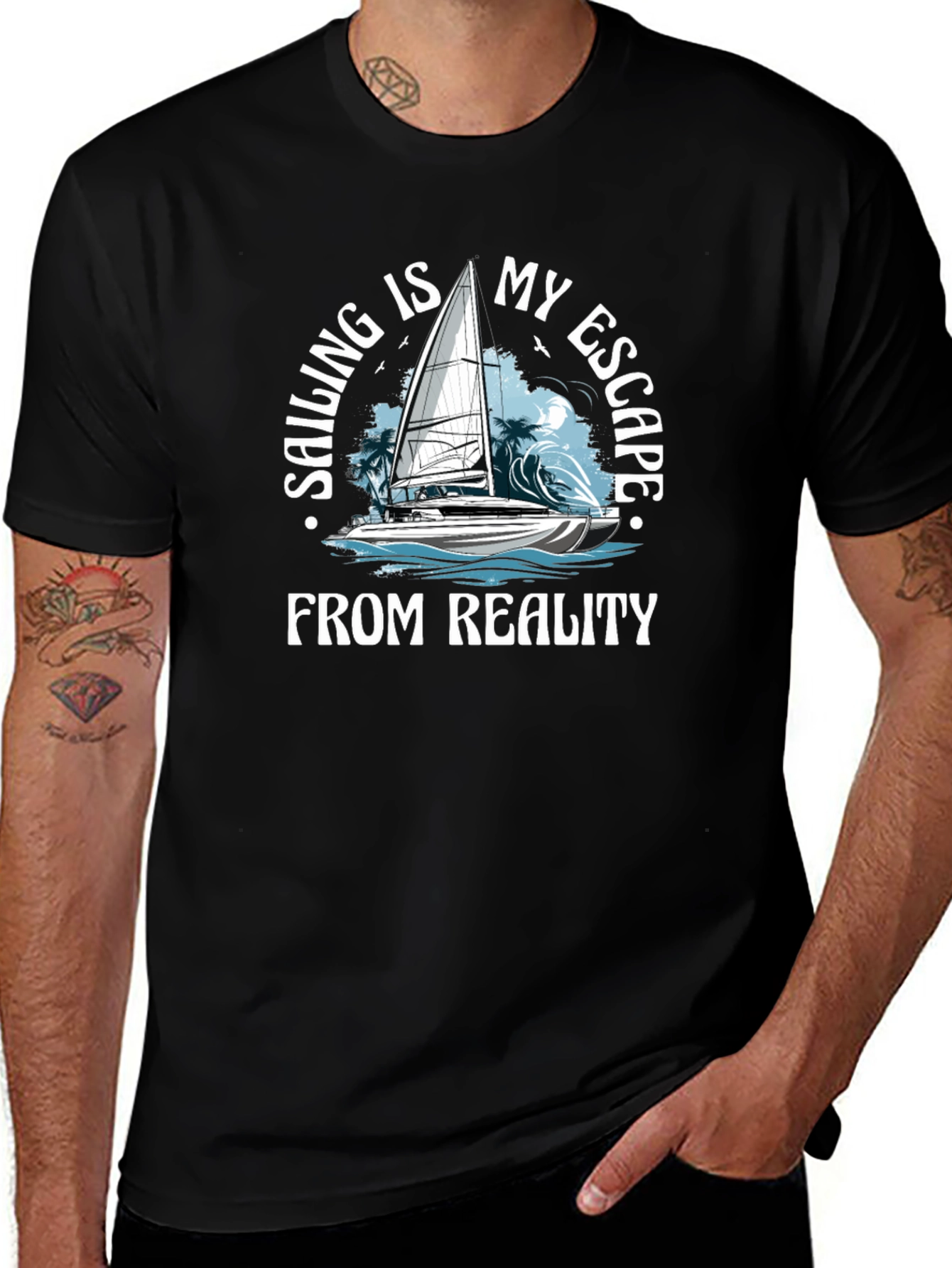 Sailing Escape T-Shirt - Boat Design