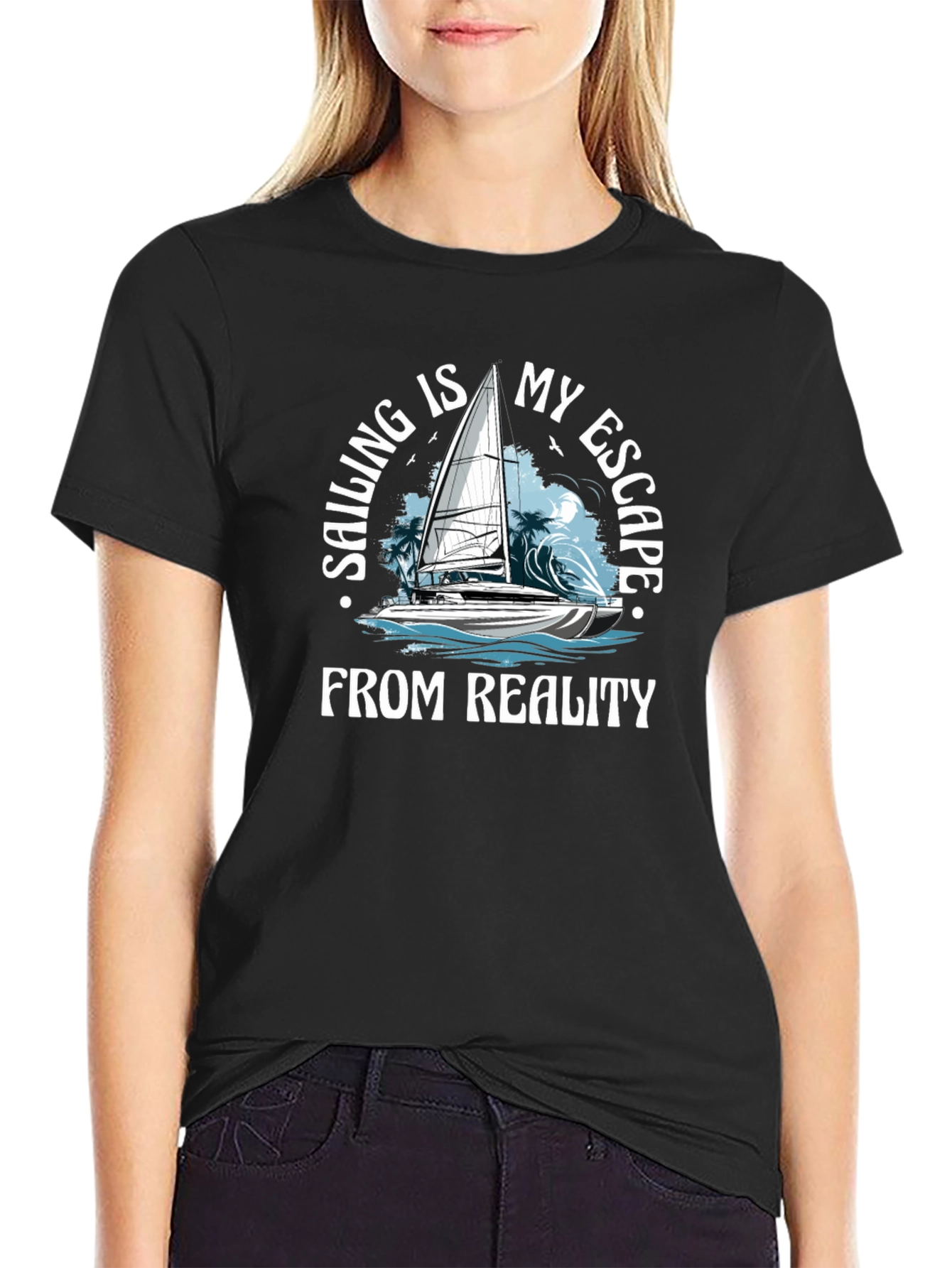 Sailing Escape T-Shirt - Boat Design