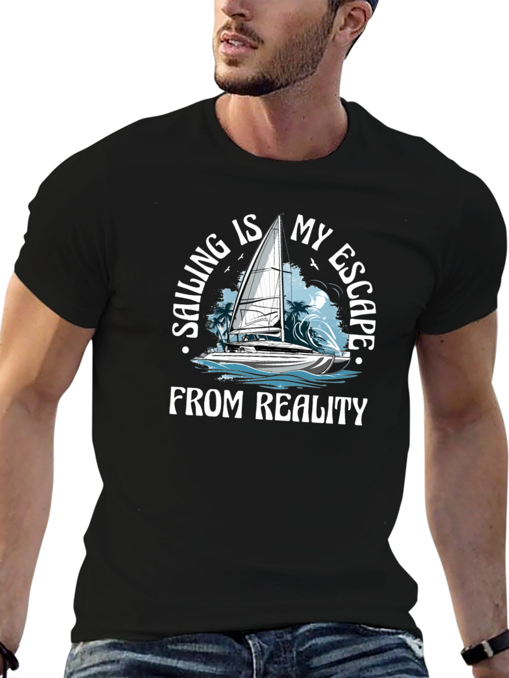 Sailing Escape T-Shirt - Boat Design