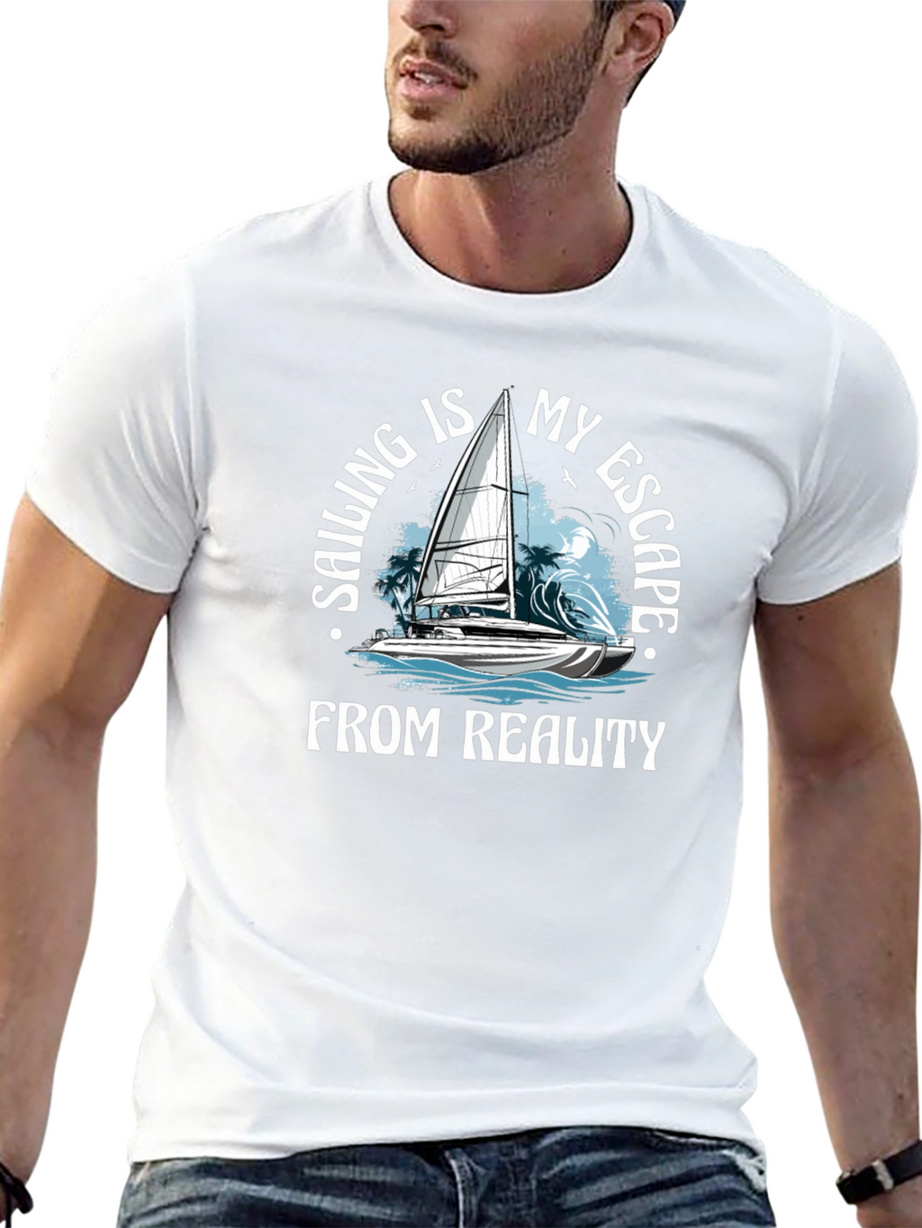 Sailing Escape T-Shirt - Boat Design