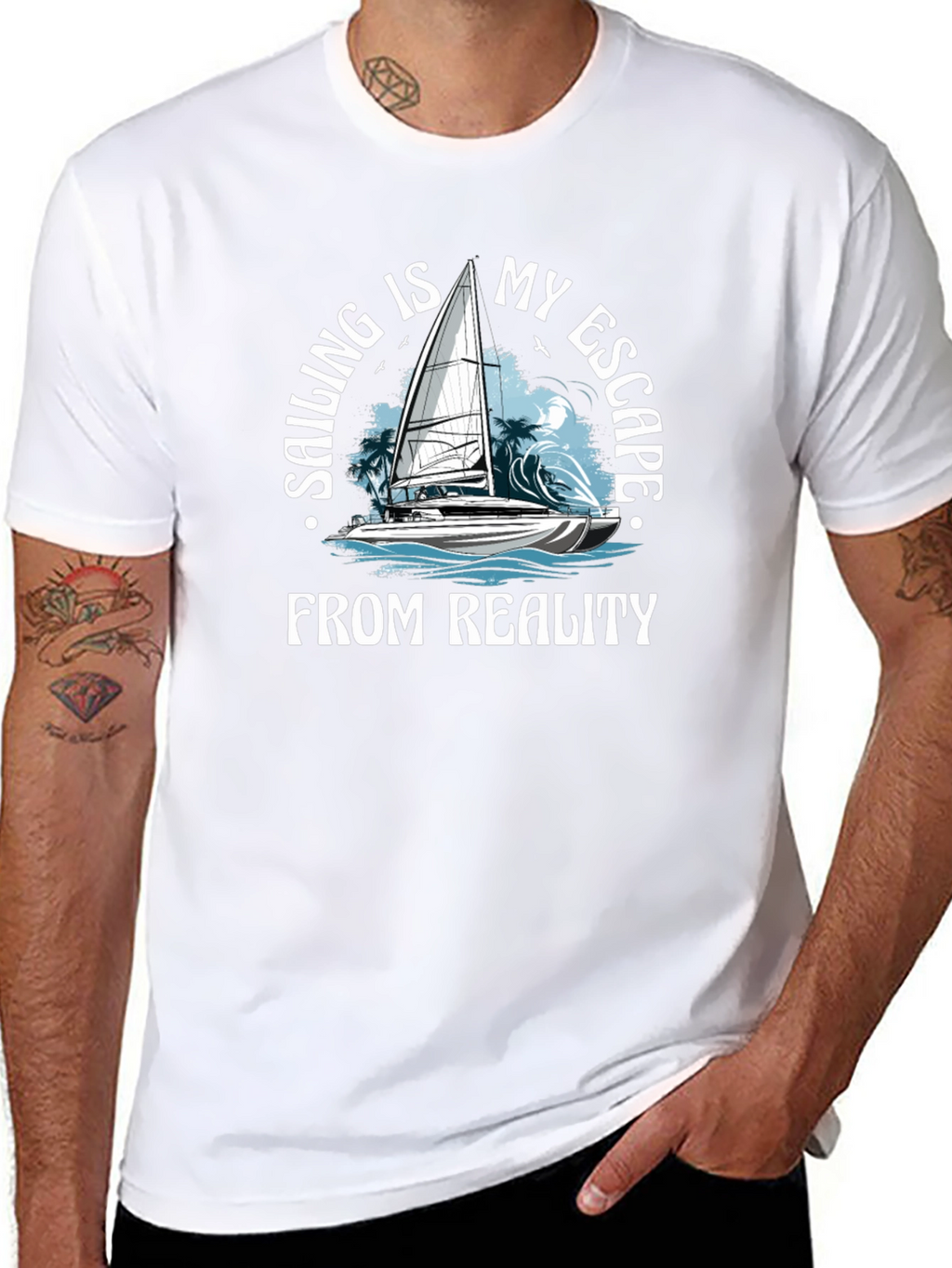Sailing Escape T-Shirt - Boat Design