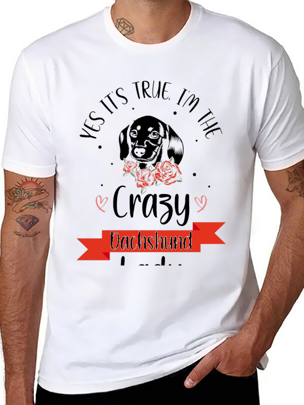 Crazy Dachshund T-Shirt - Dog Lover Tee