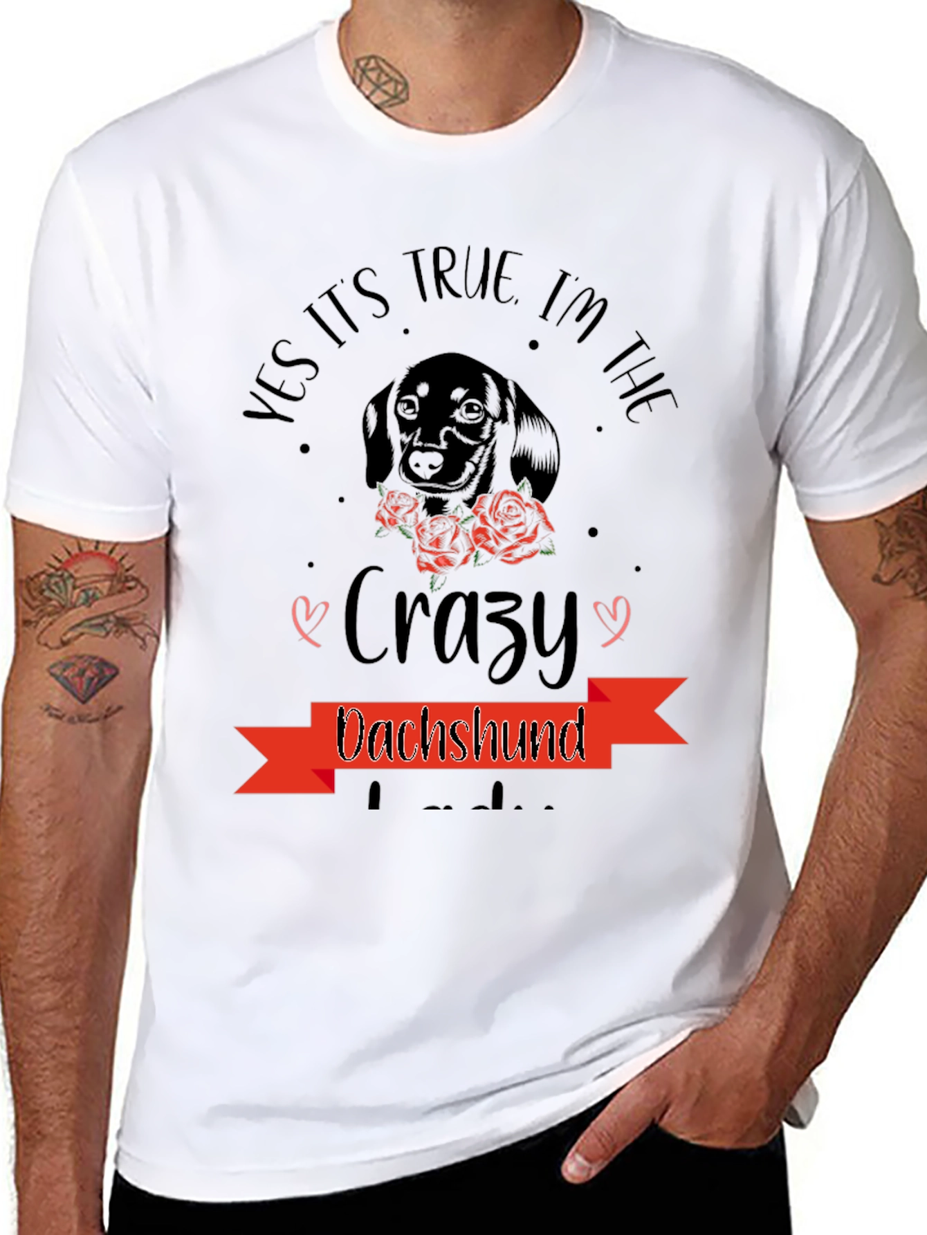 Crazy Dachshund T-Shirt - Dog Lover Tee