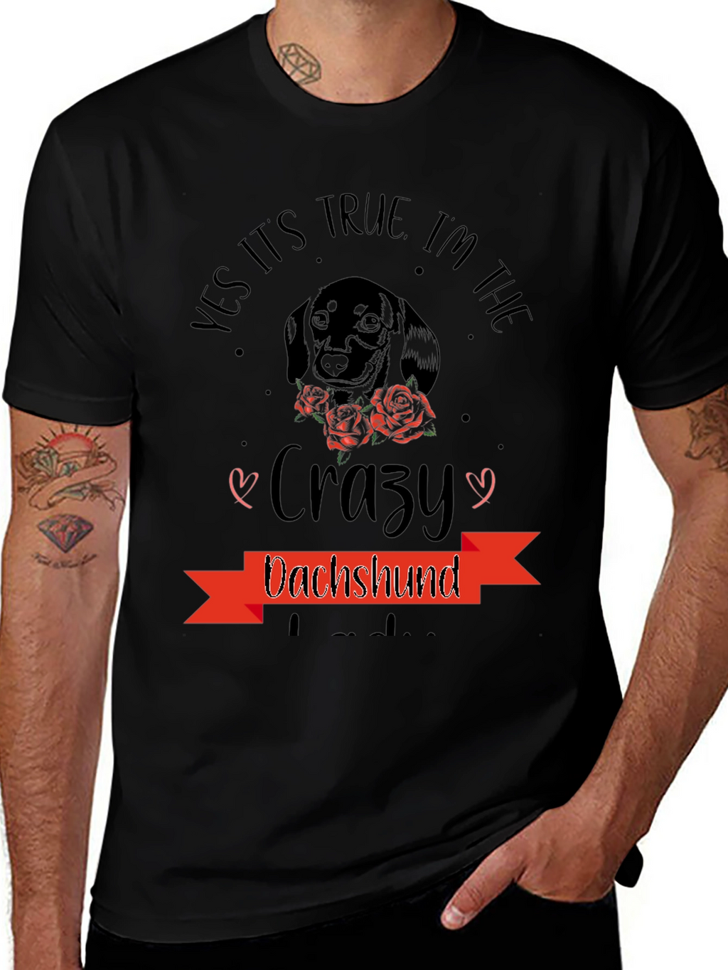 Crazy Dachshund T-Shirt - Dog Lover Tee
