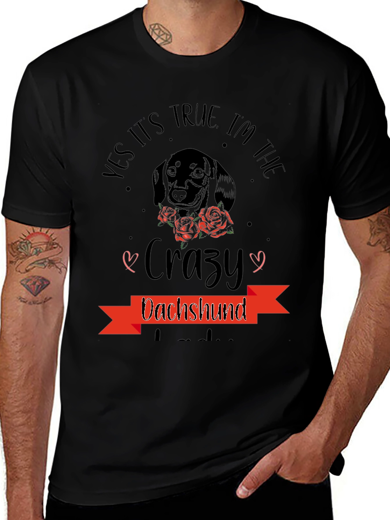 Crazy Dachshund T-Shirt - Dog Lover Tee
