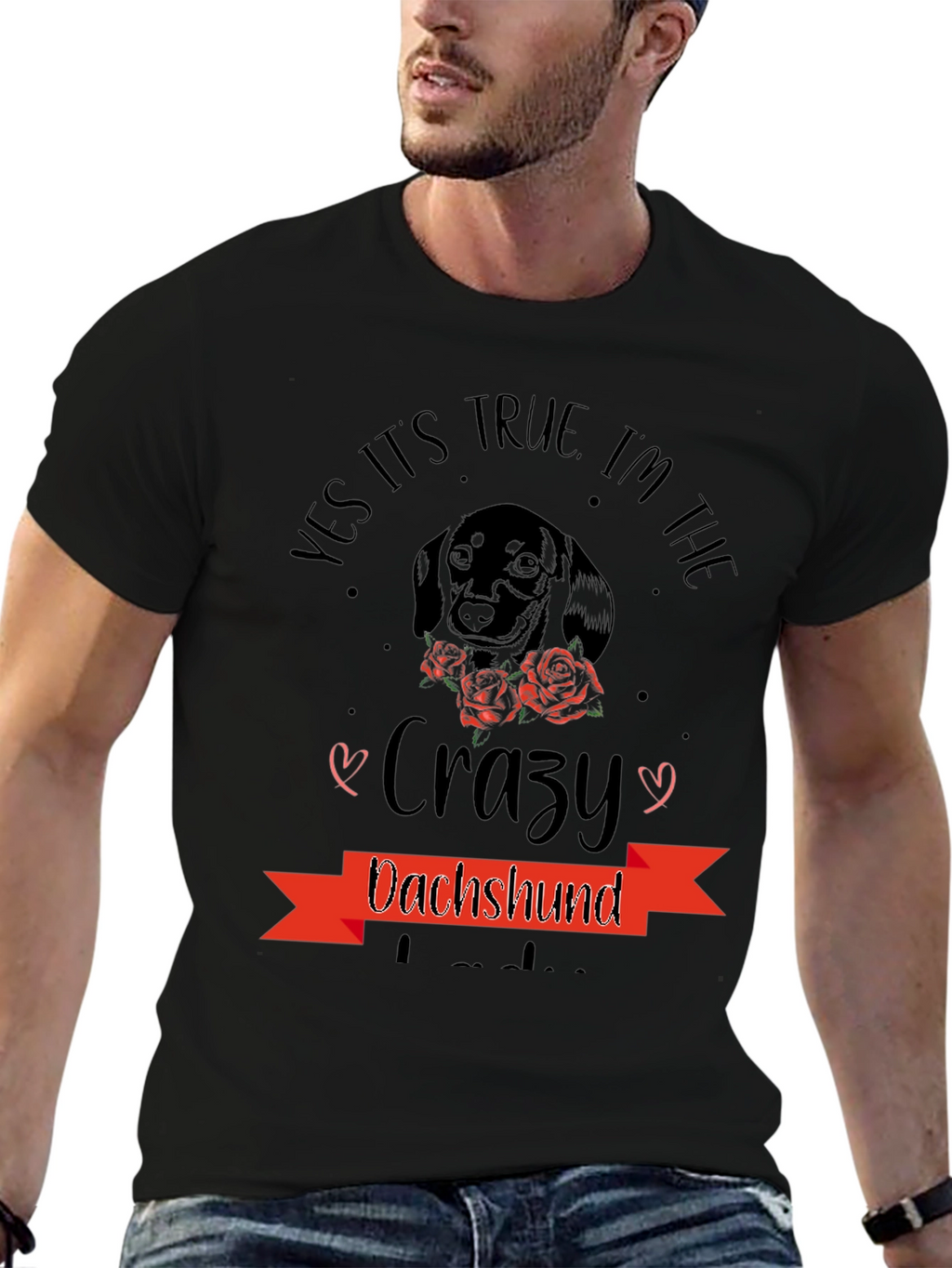 Crazy Dachshund T-Shirt - Dog Lover Tee