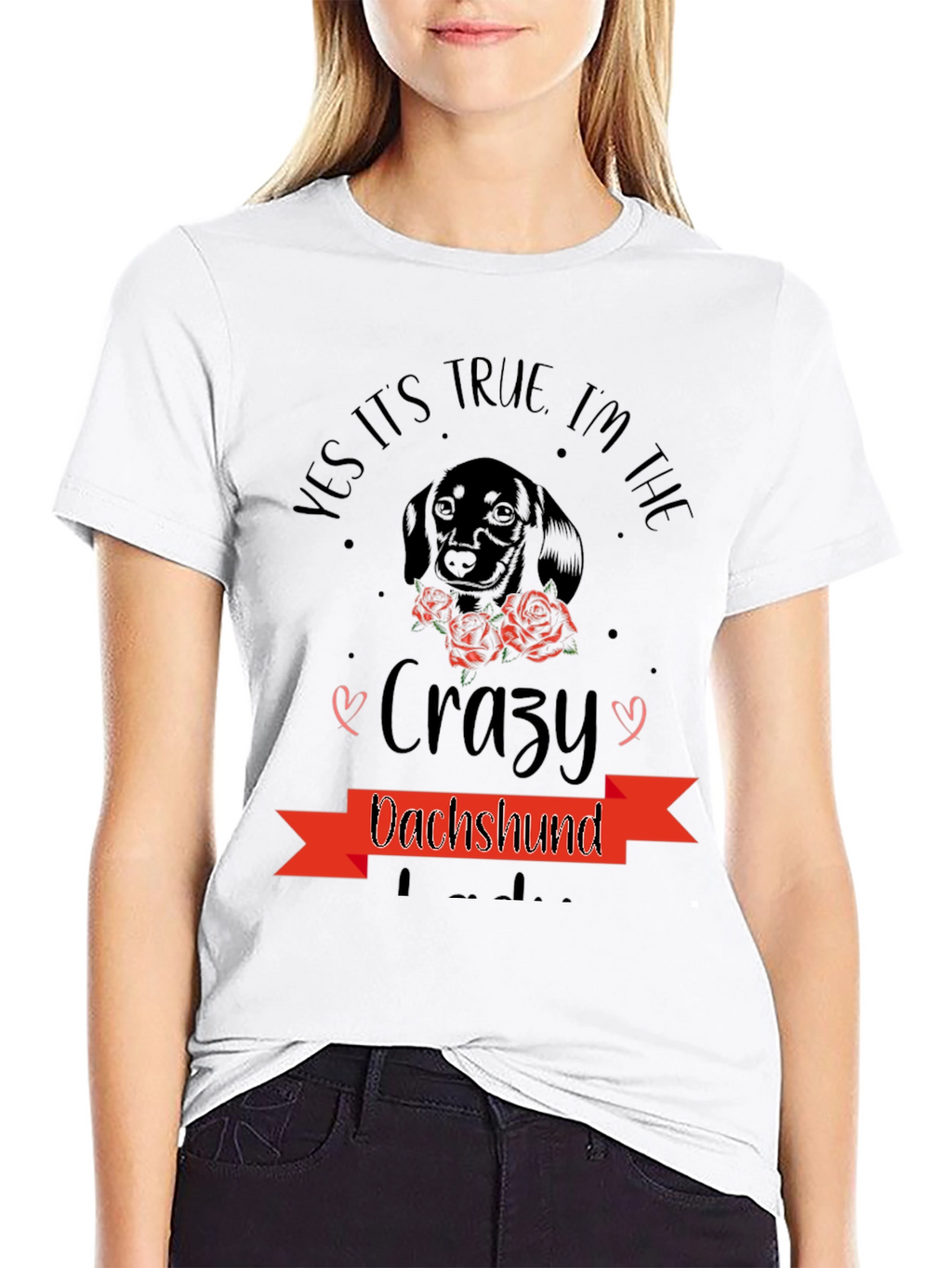 Crazy Dachshund T-Shirt - Dog Lover Tee