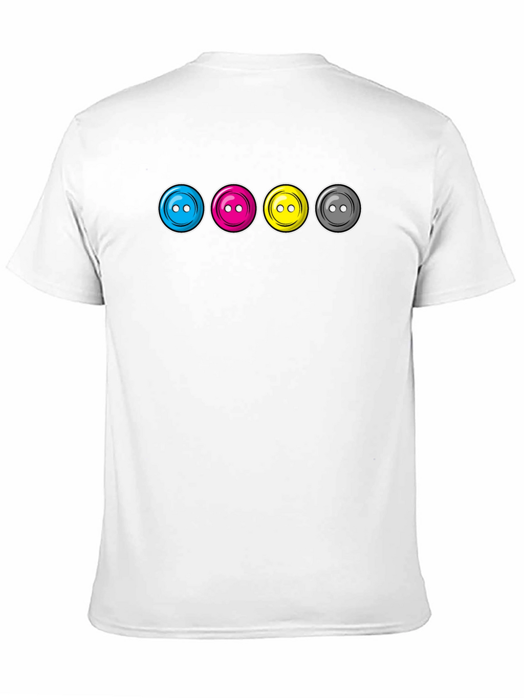 CMYK Buttons Graphic T-Shirt