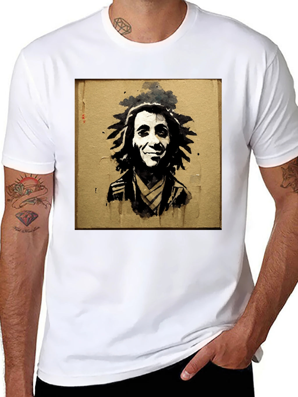 Bob Marley Portrait Graphic Tee - Reggae Inspired
