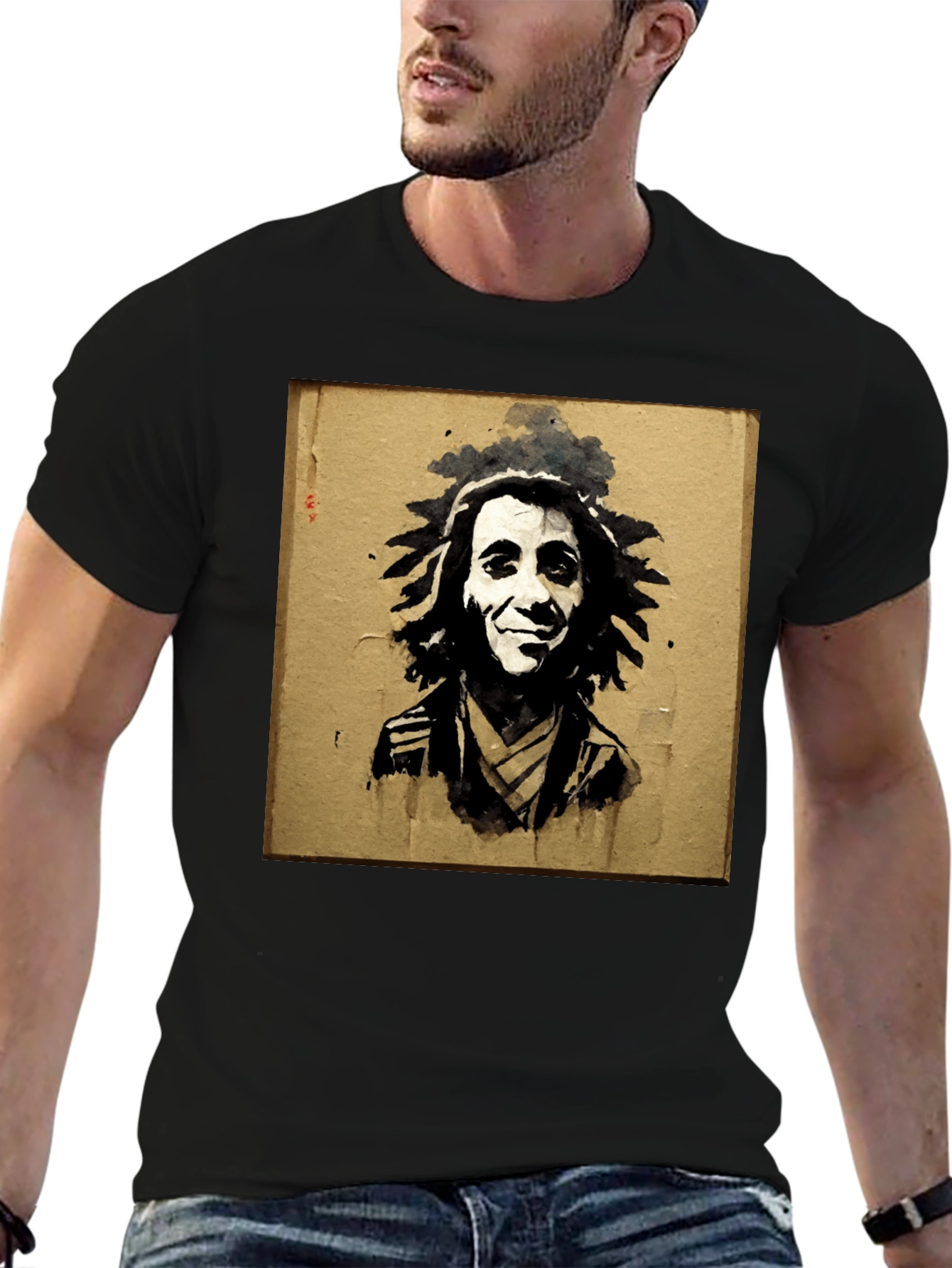 Bob Marley Portrait Graphic Tee - Reggae Inspired