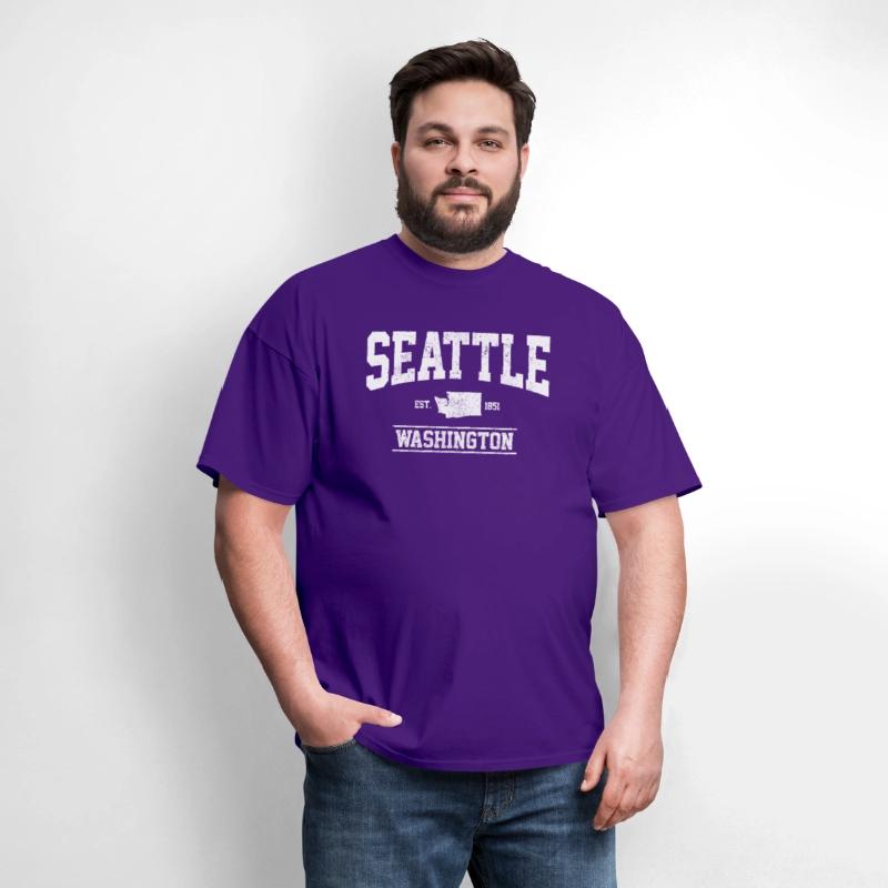Seattle Washington Est 1851 State Map
