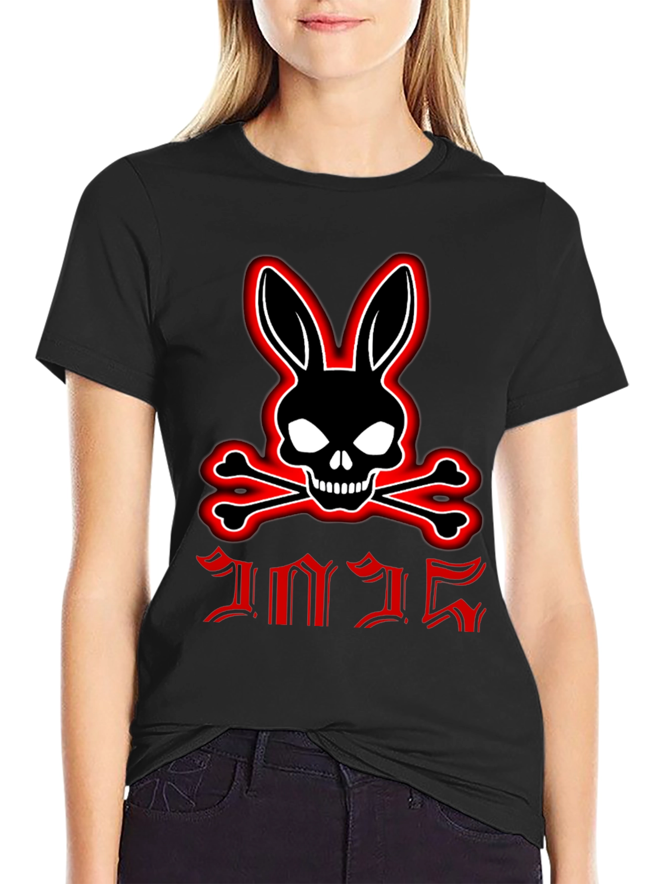 Skull Bunny & Crossbones Graphic Tee