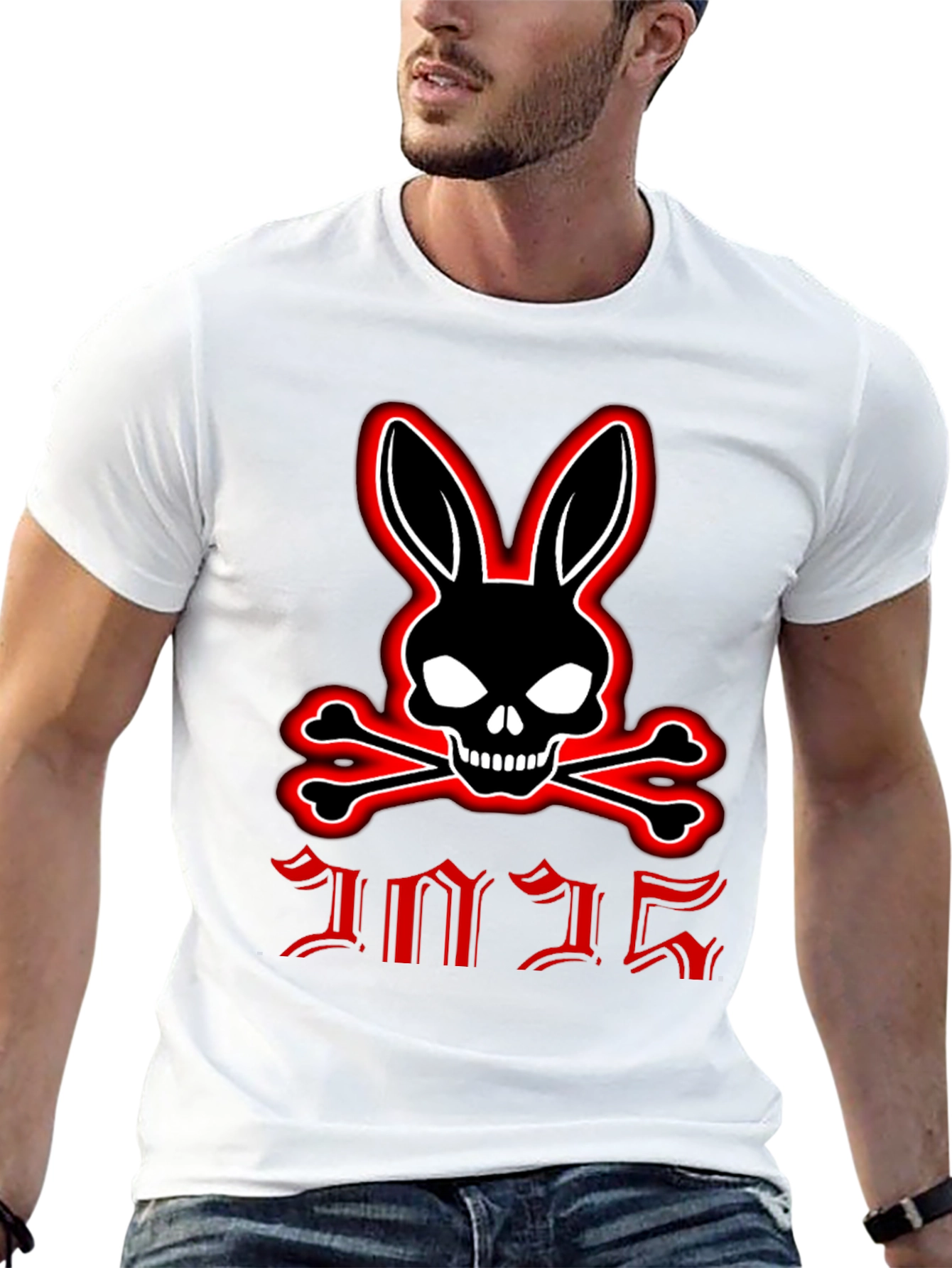 Skull Bunny & Crossbones Graphic Tee