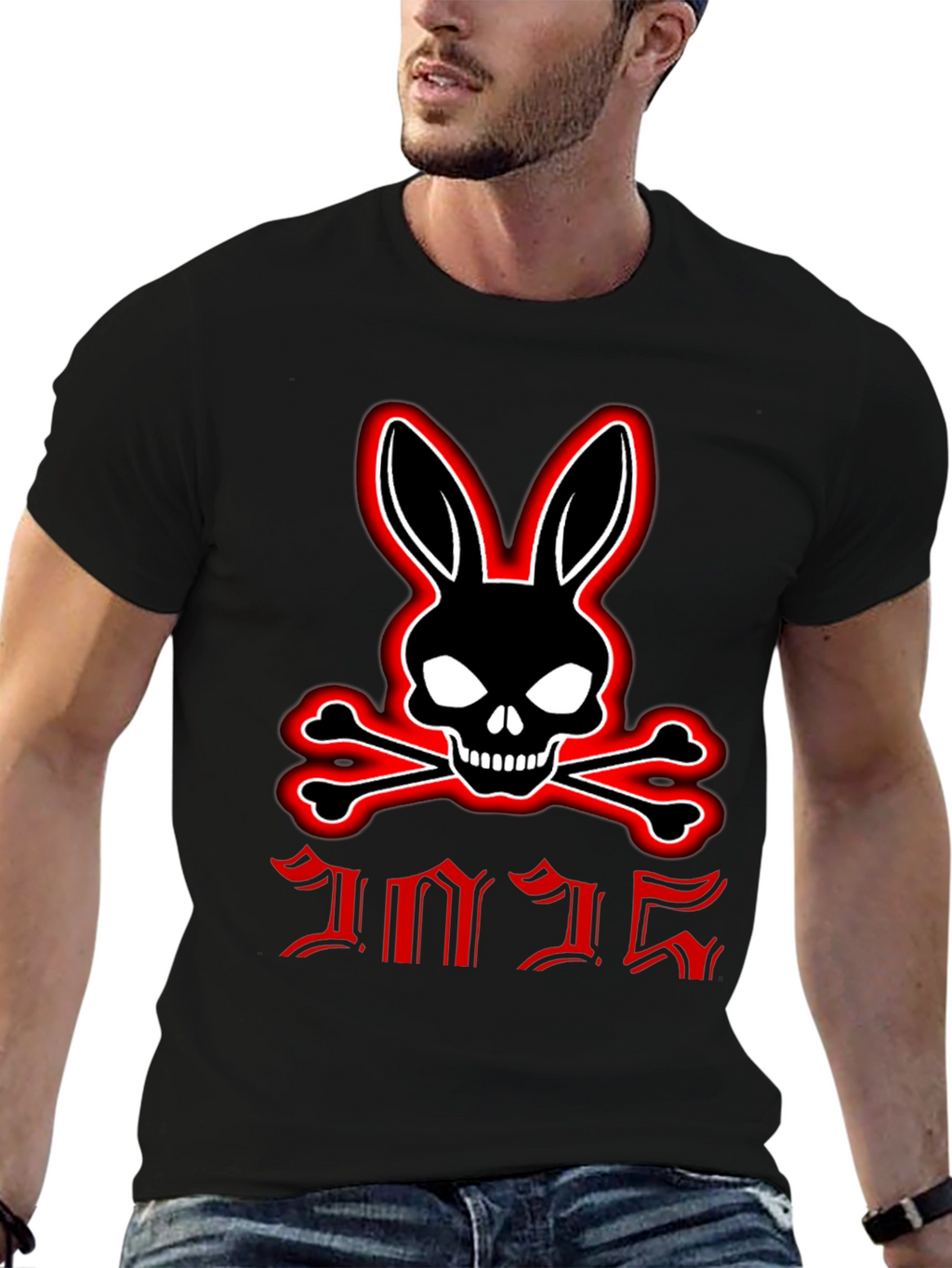 Skull Bunny & Crossbones Graphic Tee