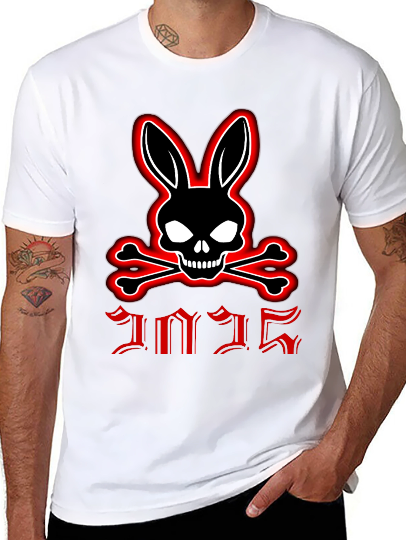 Skull Bunny & Crossbones Graphic Tee