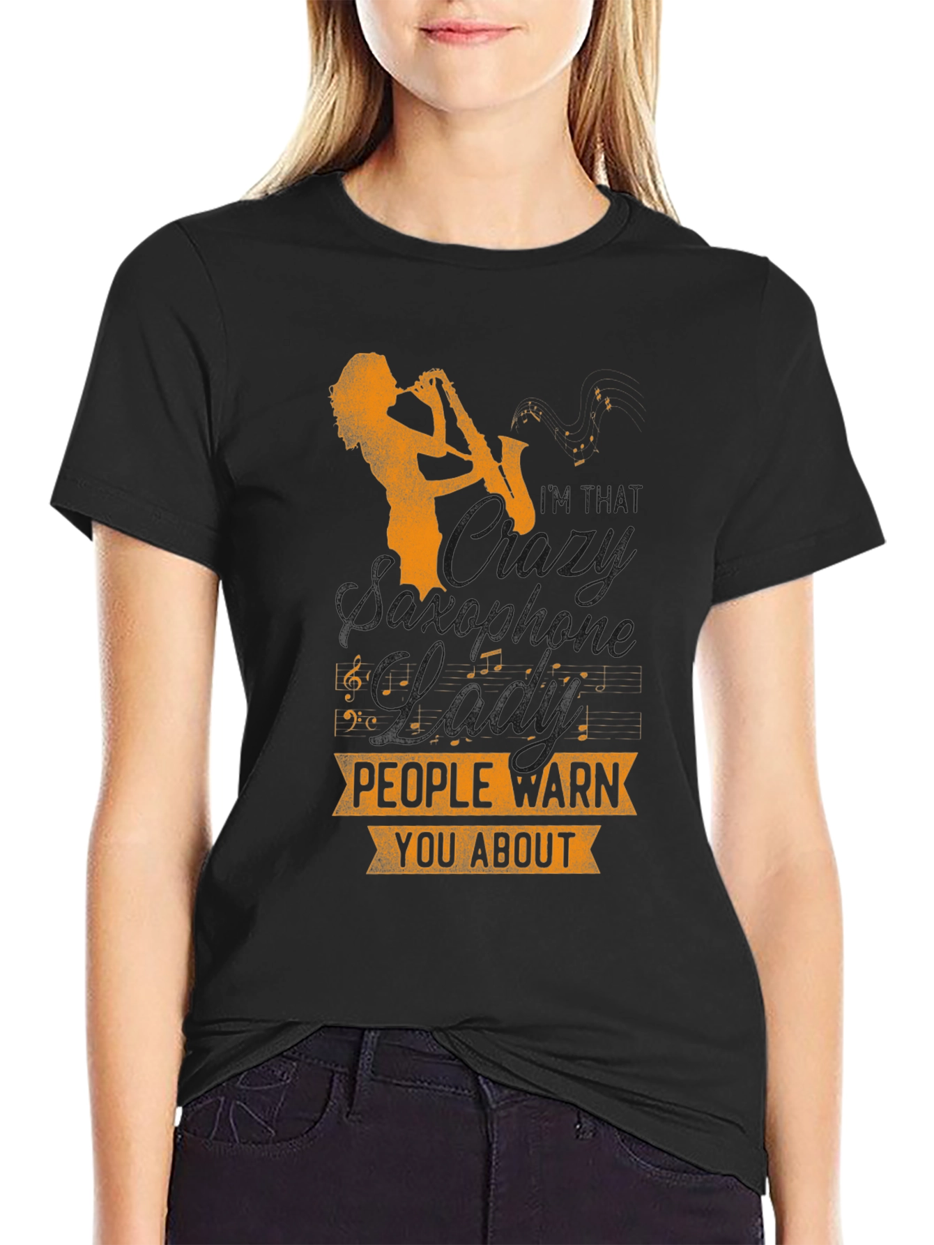 Saxophone Player T-Shirt - Musical Warning