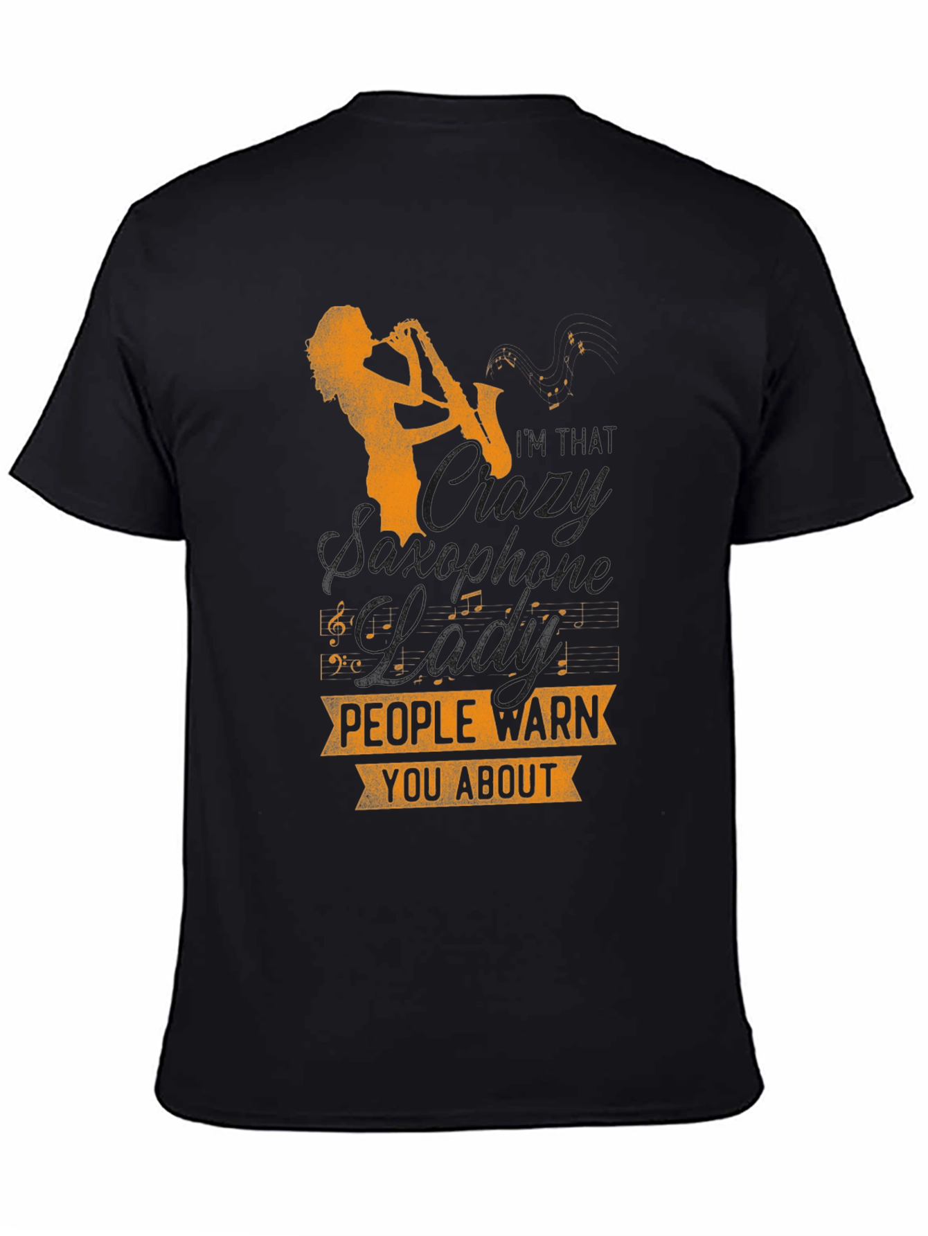 Saxophone Player T-Shirt - Musical Warning