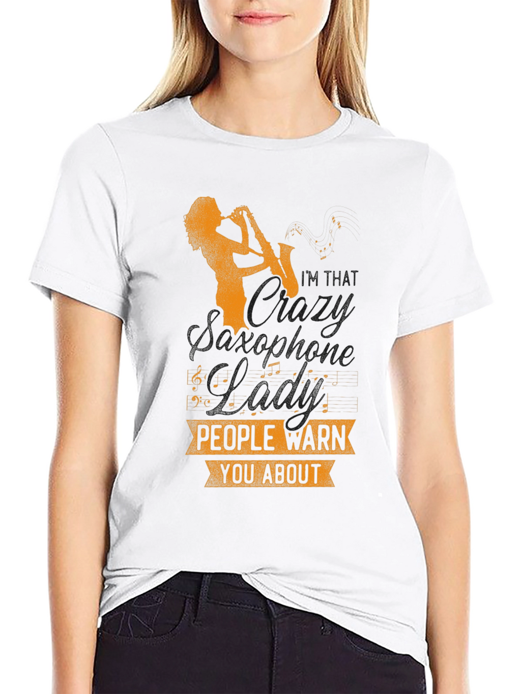 Saxophone Player T-Shirt - Musical Warning