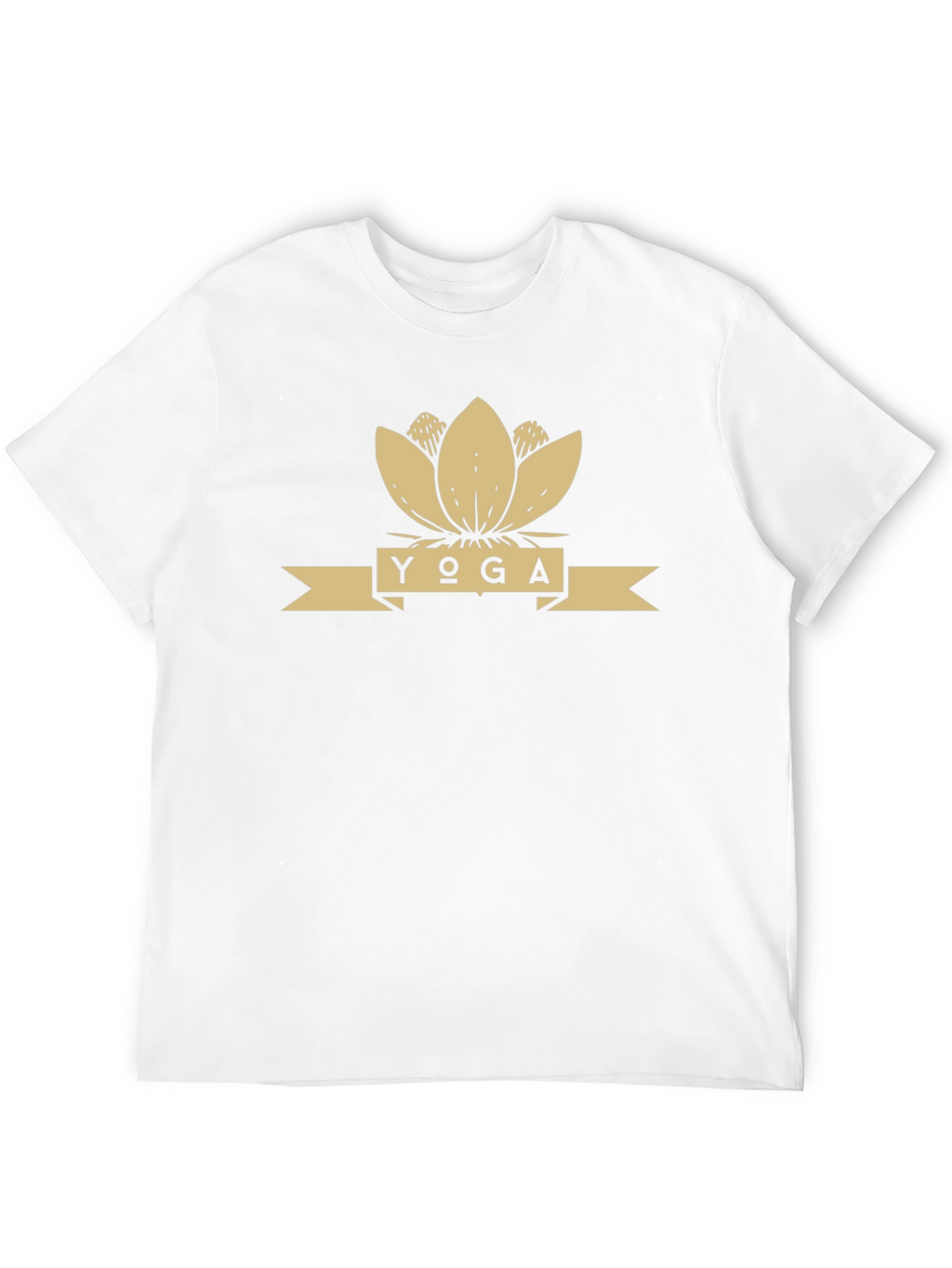 Yoga Lotus Flower Graphic Tee - Black