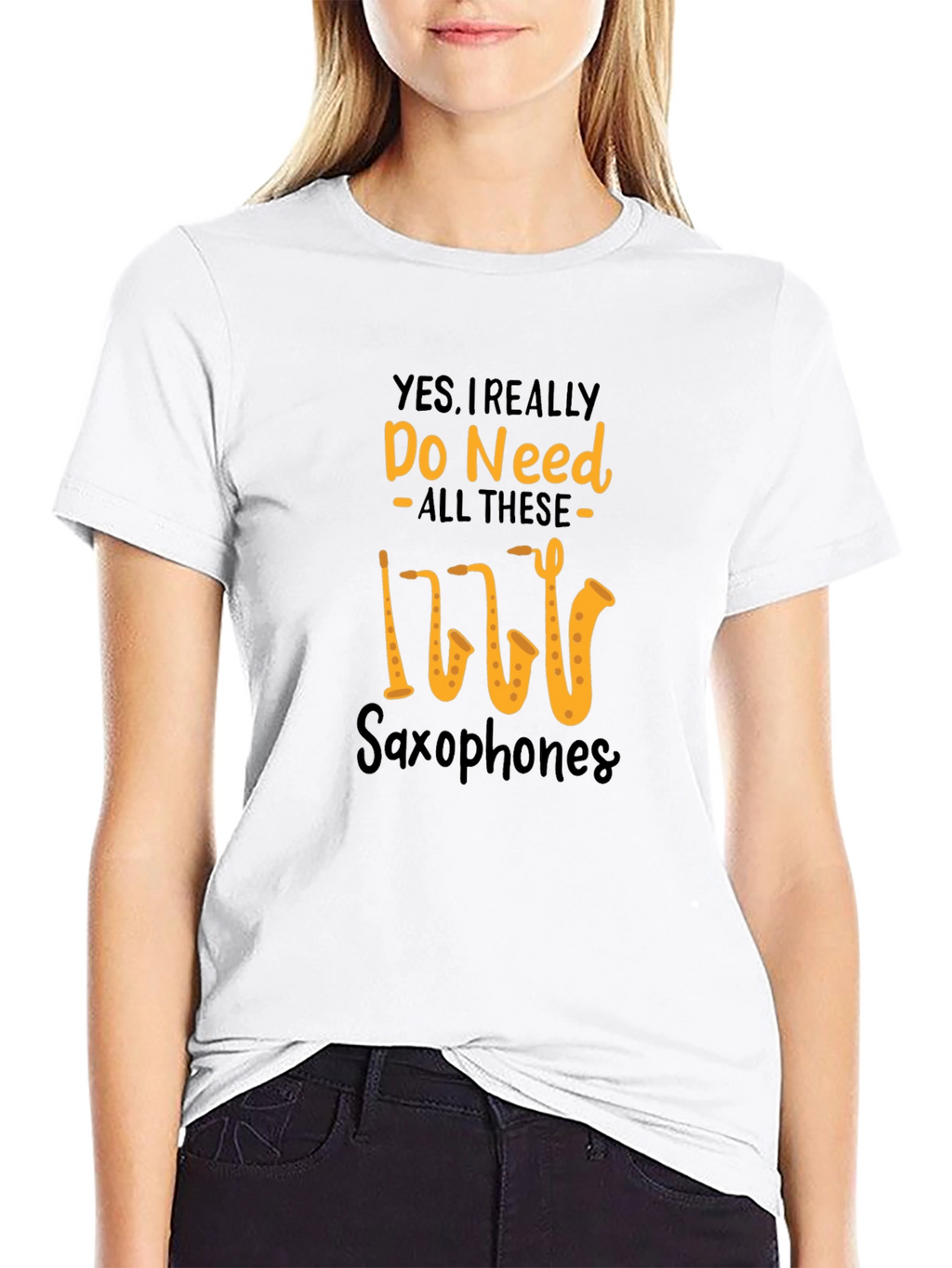 Saxophone Lover T-Shirt: Yes I Need All These Saxophones!