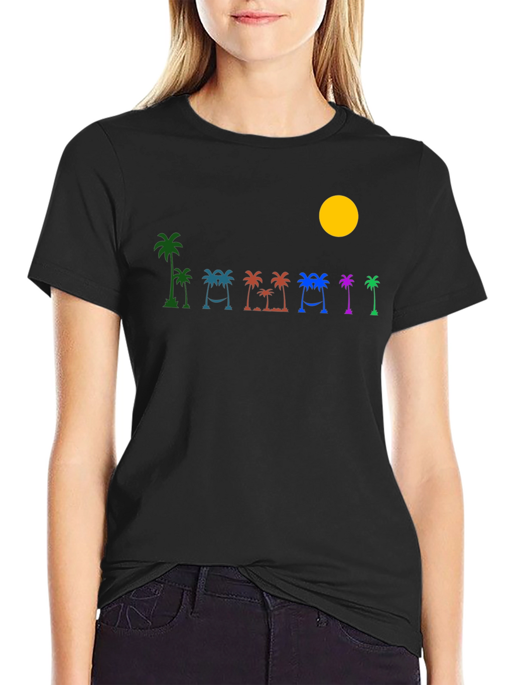Tropical Palm Tree Graphic T-Shirt