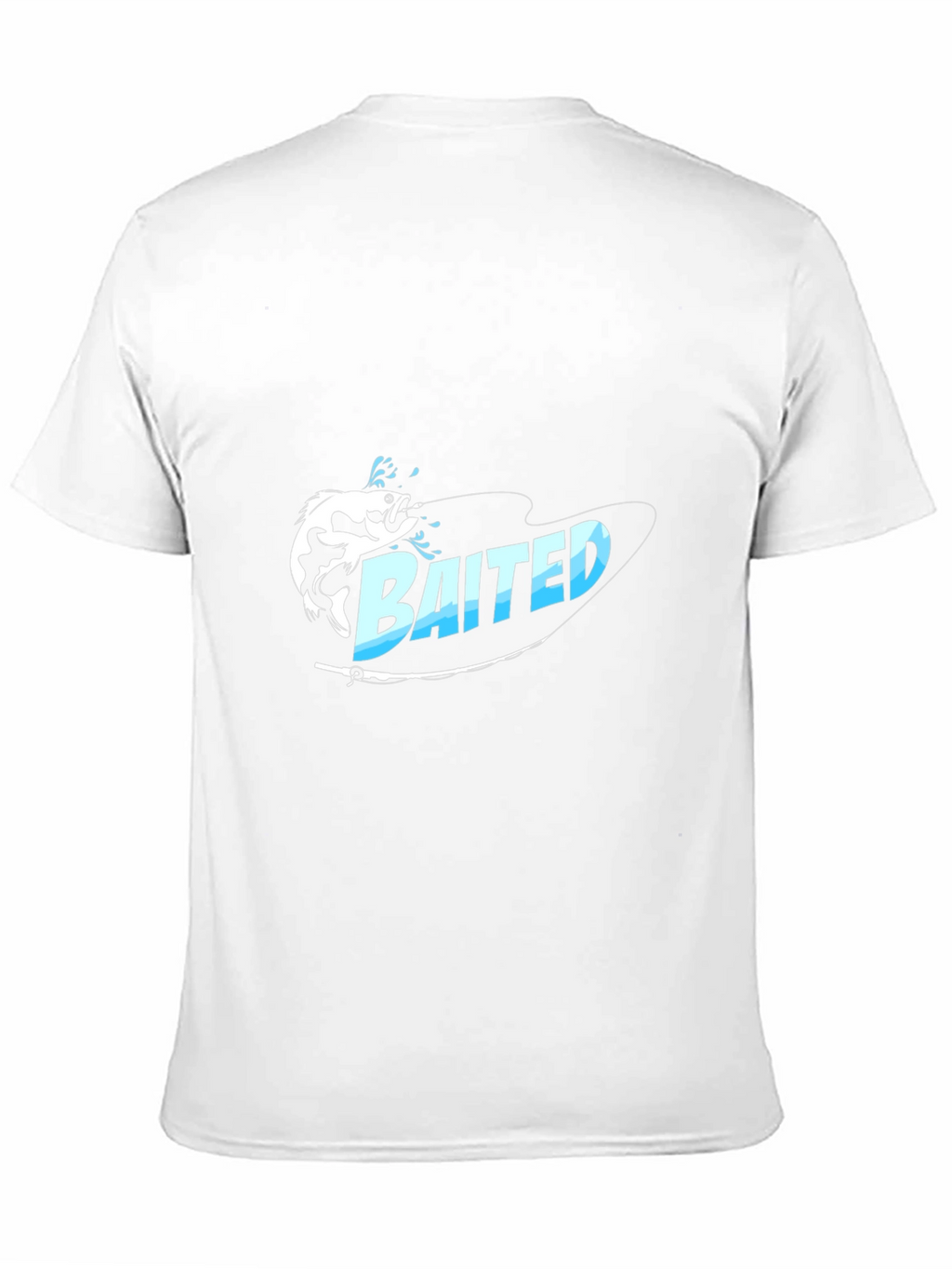 Bait Fishing Graphic Tee - Black Cotton T-Shirt