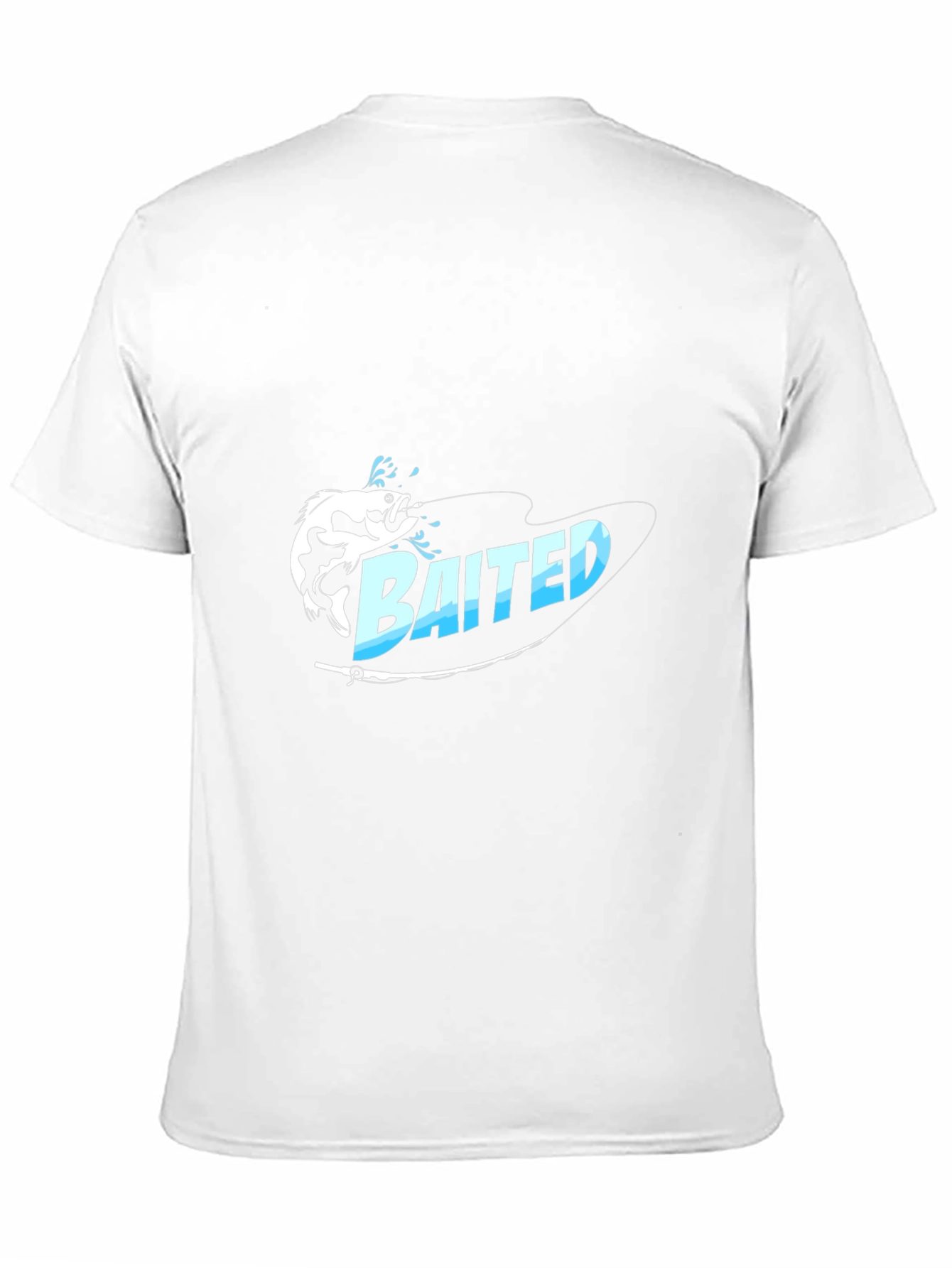 Bait Fishing Graphic Tee - Black Cotton T-Shirt