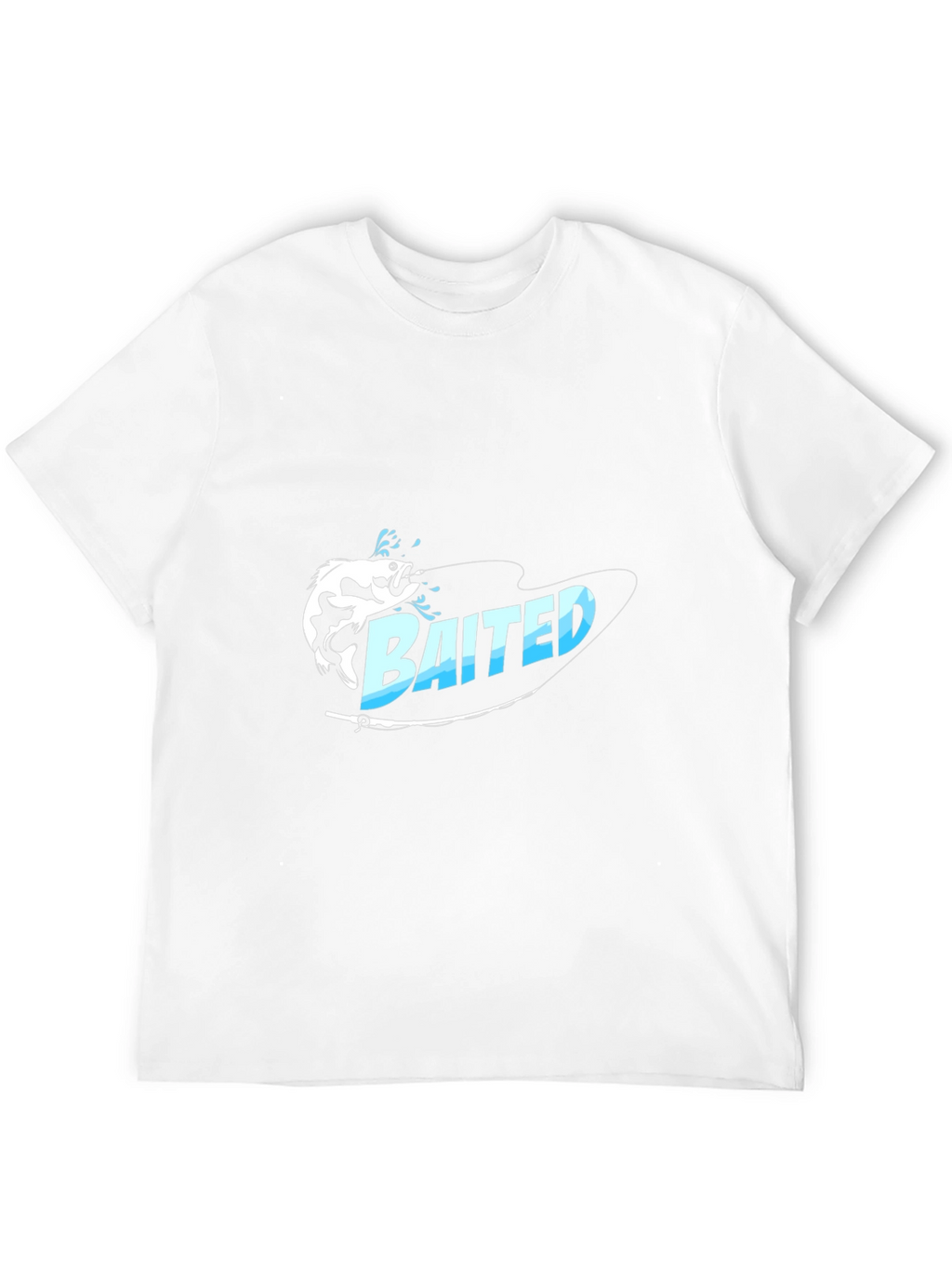 Bait Fishing Graphic Tee - Black Cotton T-Shirt
