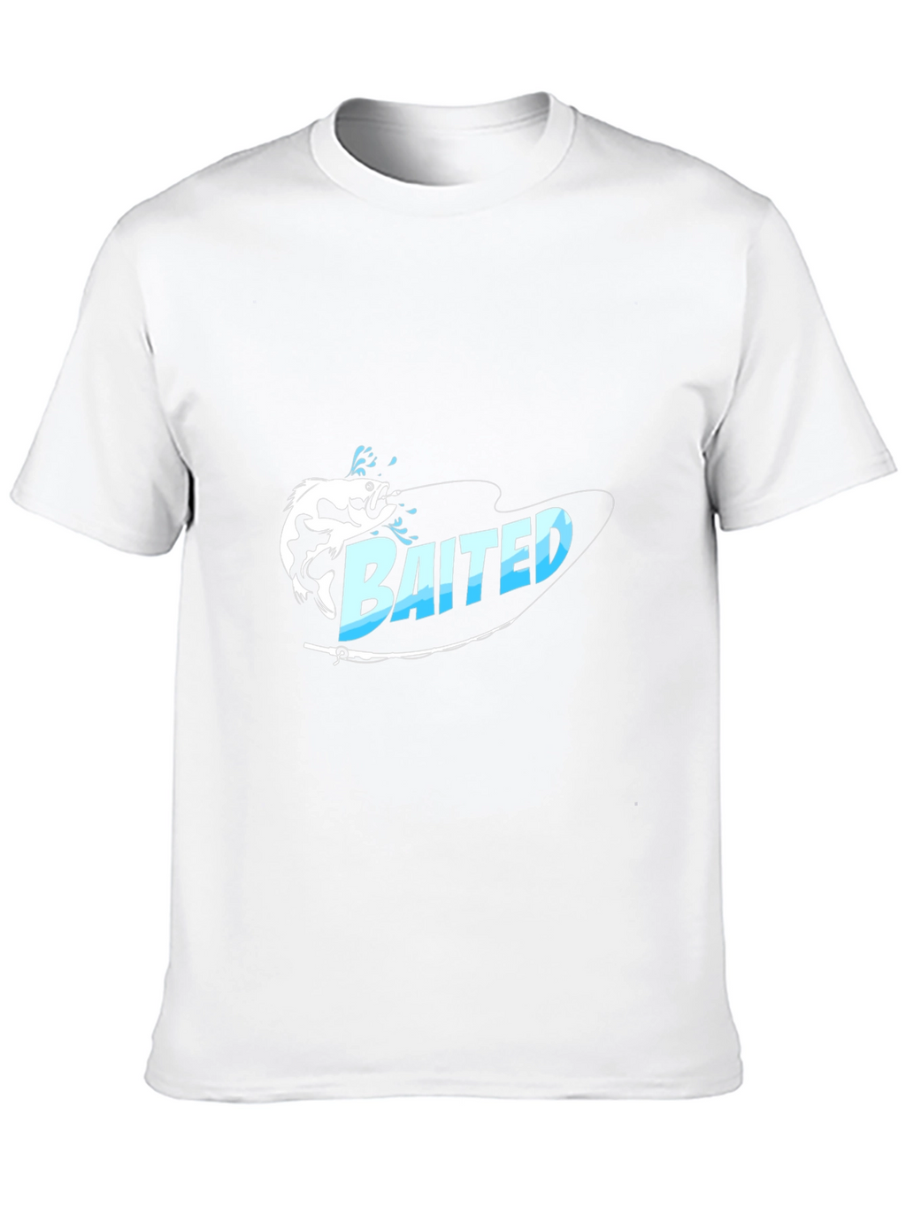 Bait Fishing Graphic Tee - Black Cotton T-Shirt