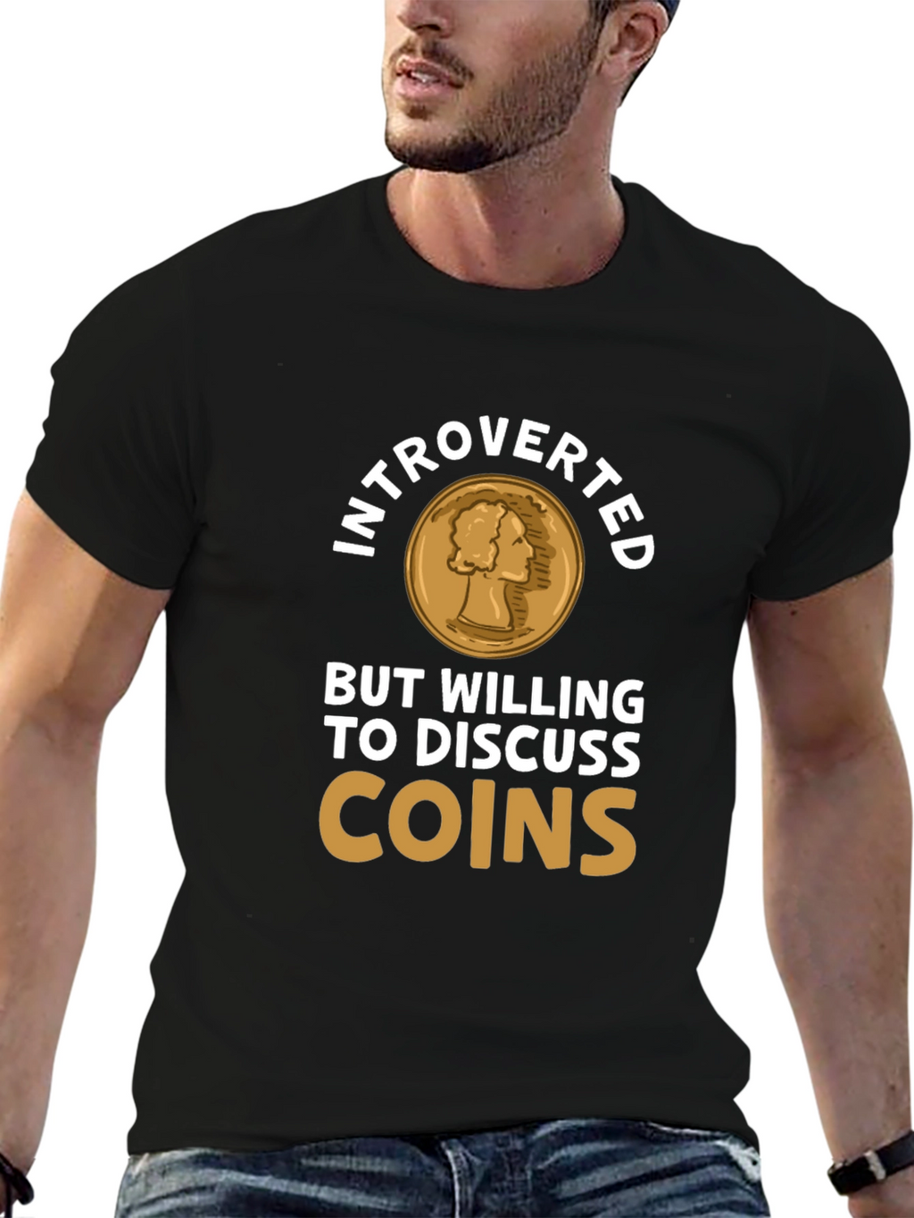 Introverted Coin Collector Tee - Numismatist T-Shirt