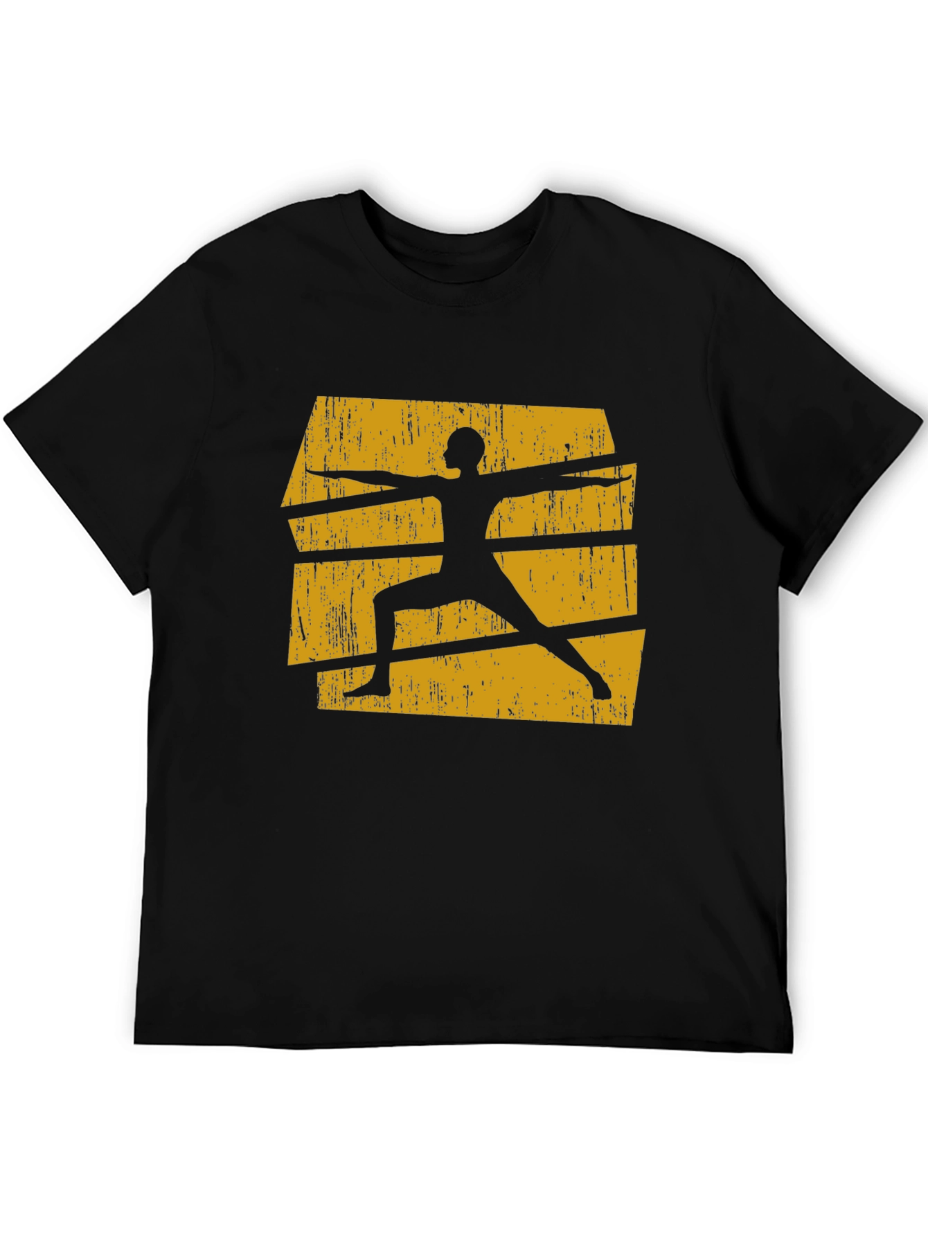 Mens Yoga Pose Graphic Tee