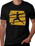 Mens Yoga Pose Graphic Tee