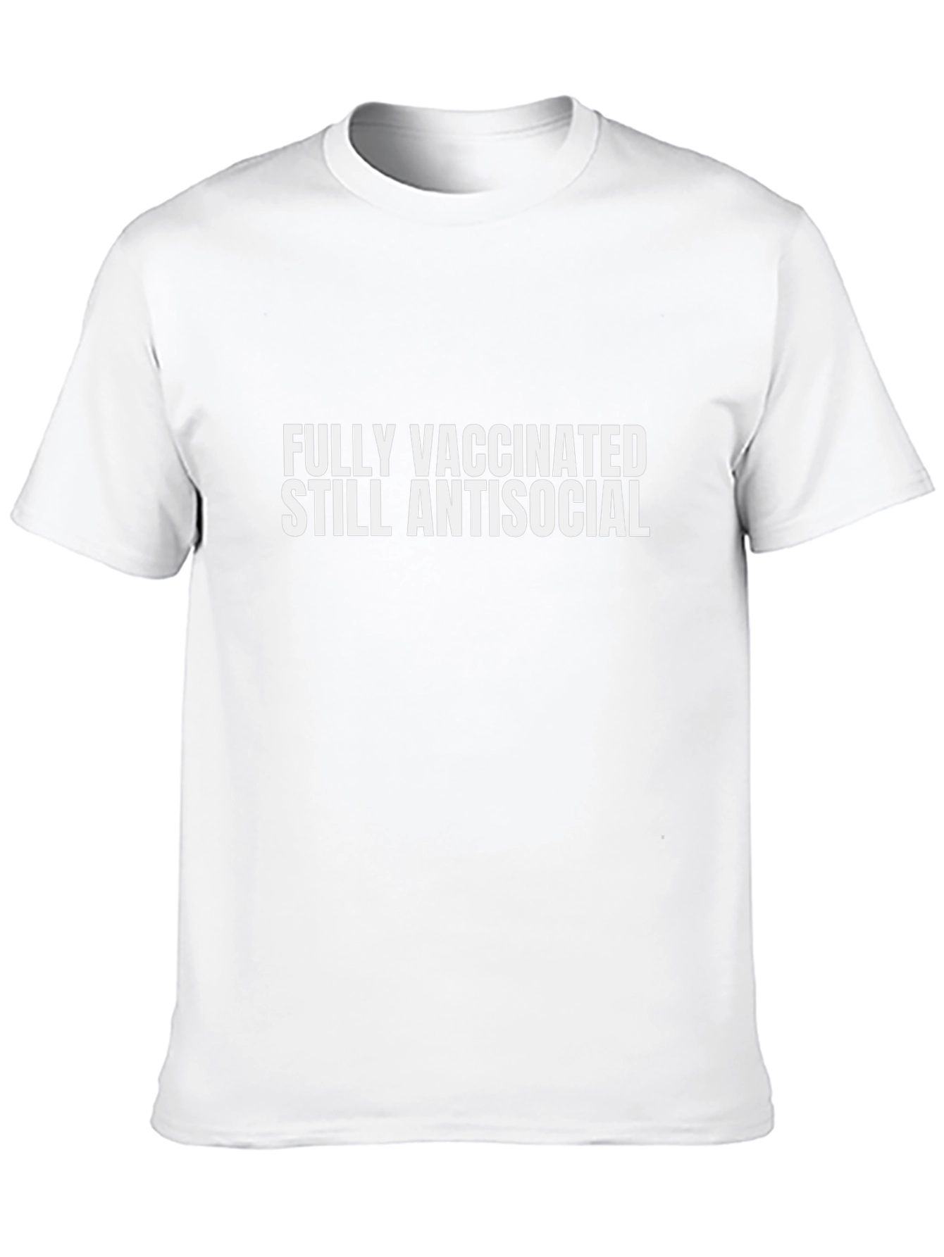 Fully Vaccinated Antisocial T-Shirt - Black Cotton Tee