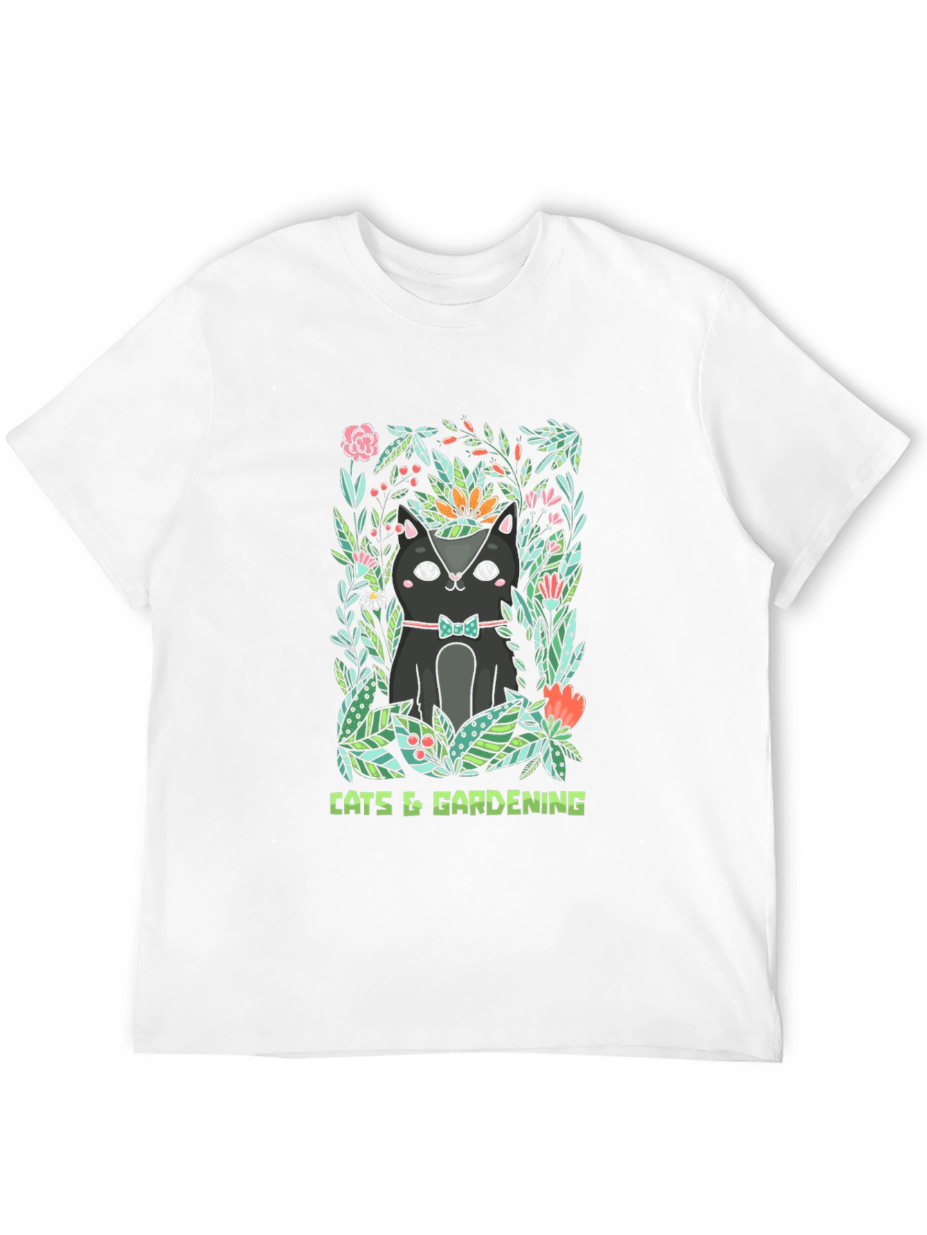 Cats & Gardening Graphic T-Shirt