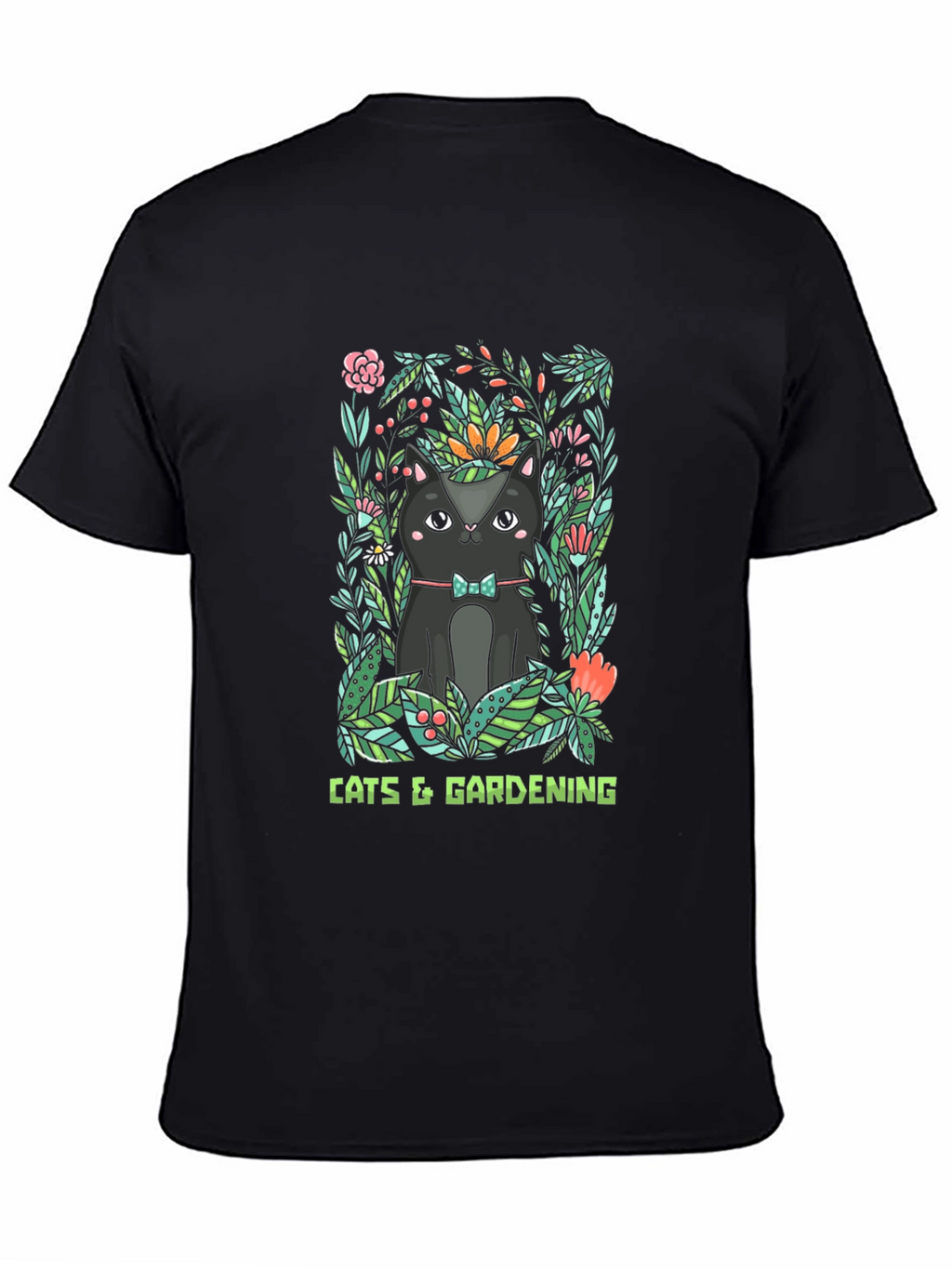 Cats & Gardening Graphic T-Shirt