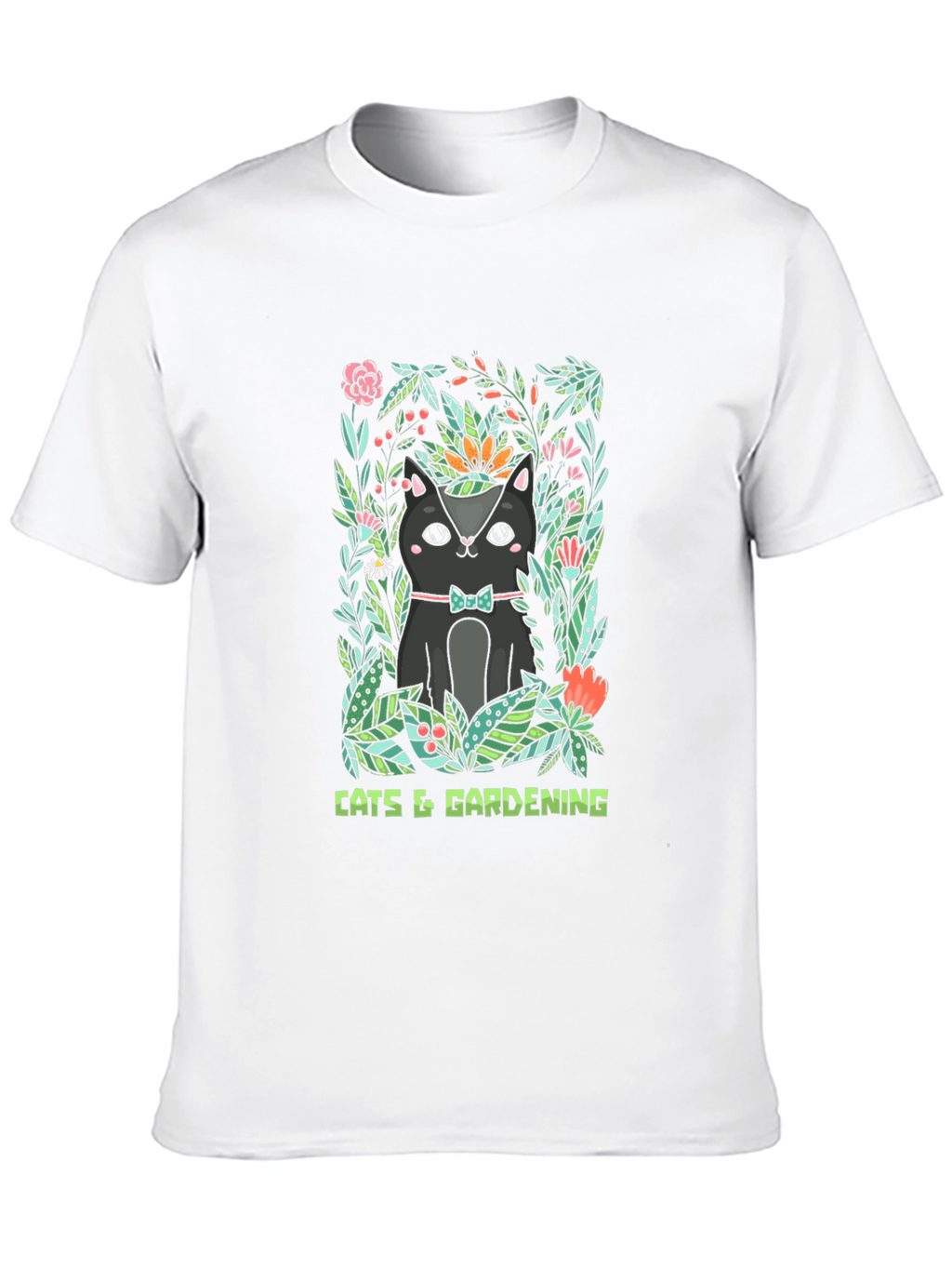 Cats & Gardening Graphic T-Shirt