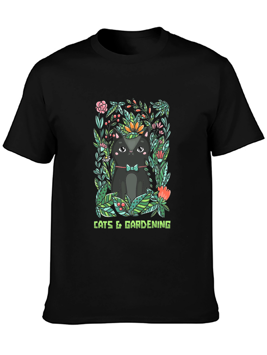 Cats & Gardening Graphic T-Shirt