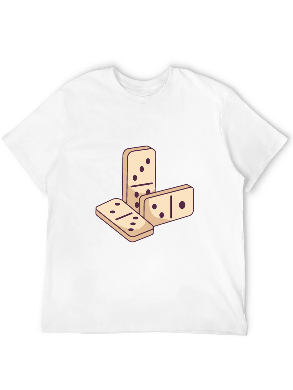 Domino Graphic Tee - Black Casual T-Shirt