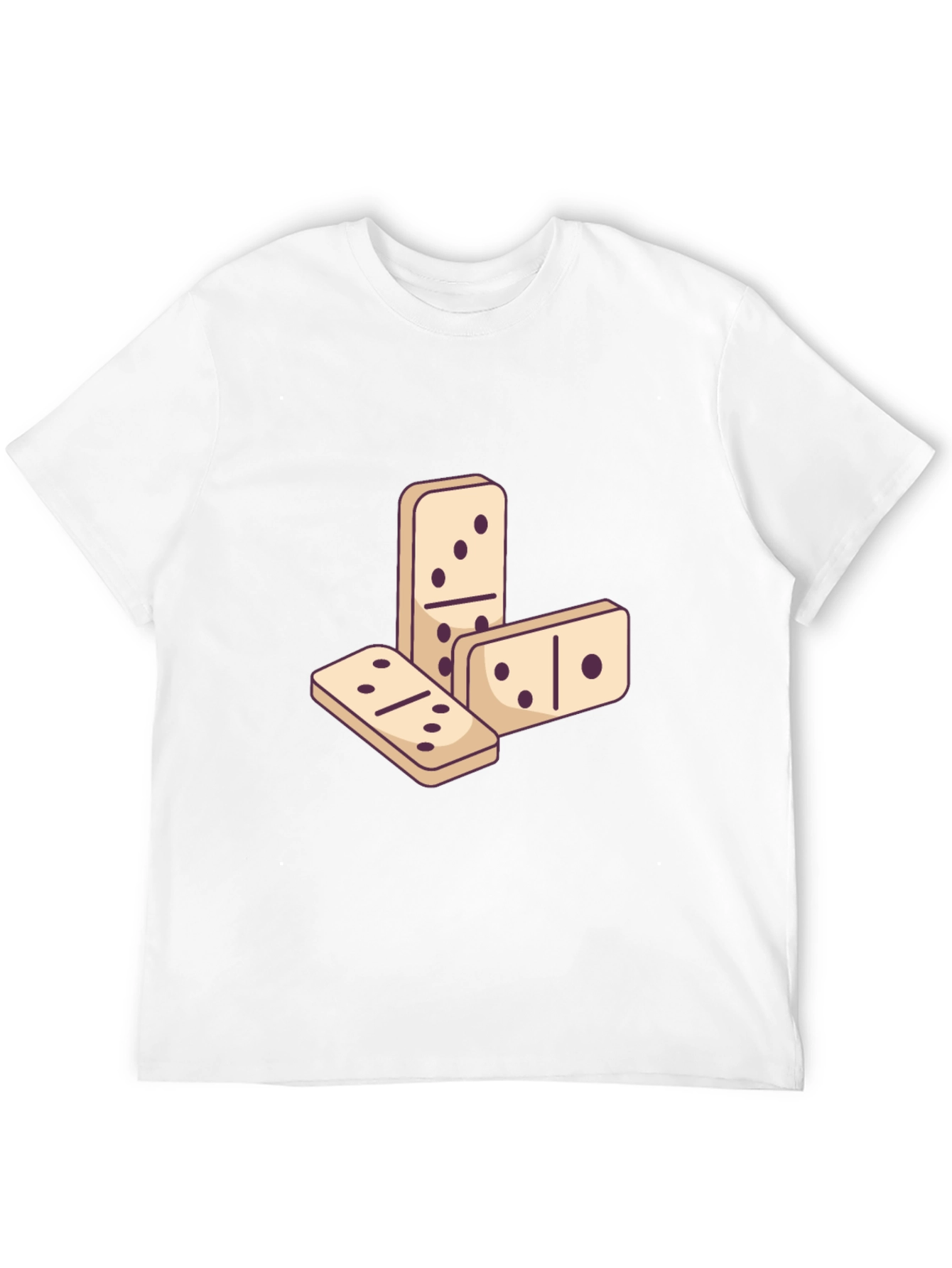 Domino Graphic Tee - Black Casual T-Shirt