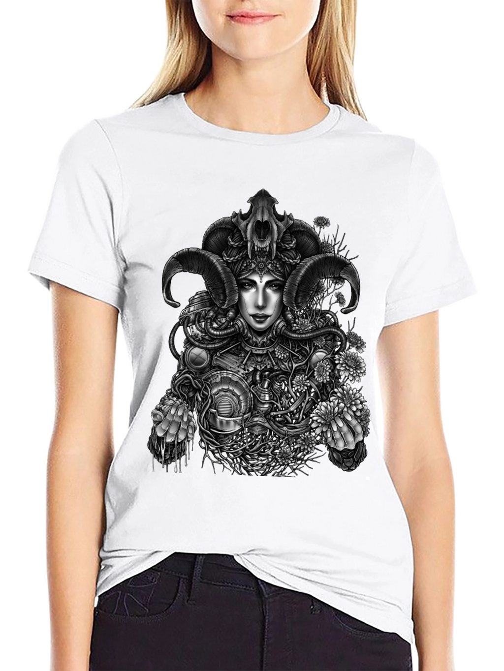Steampunk Goddess Graphic Tee