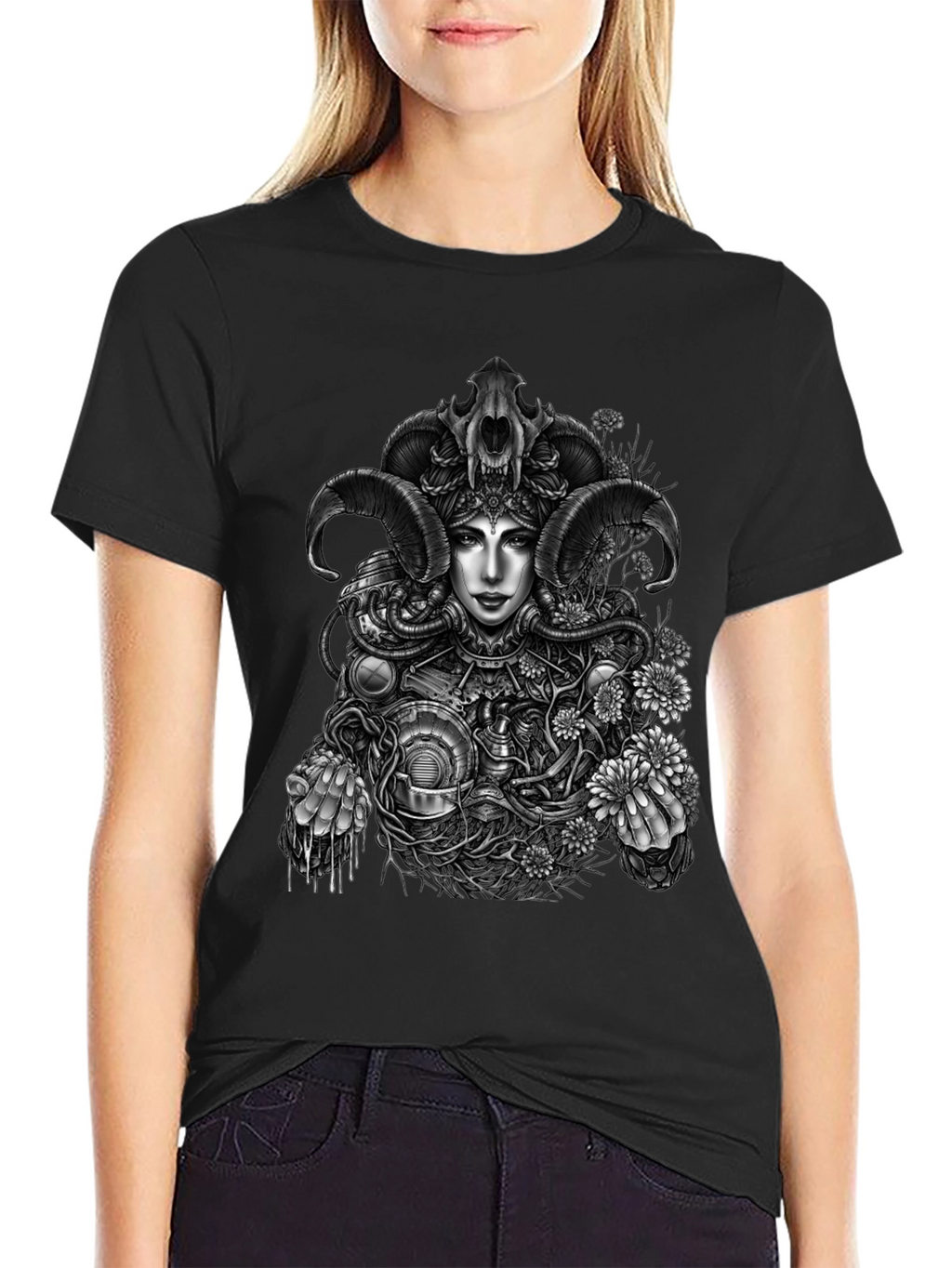 Steampunk Goddess Graphic Tee