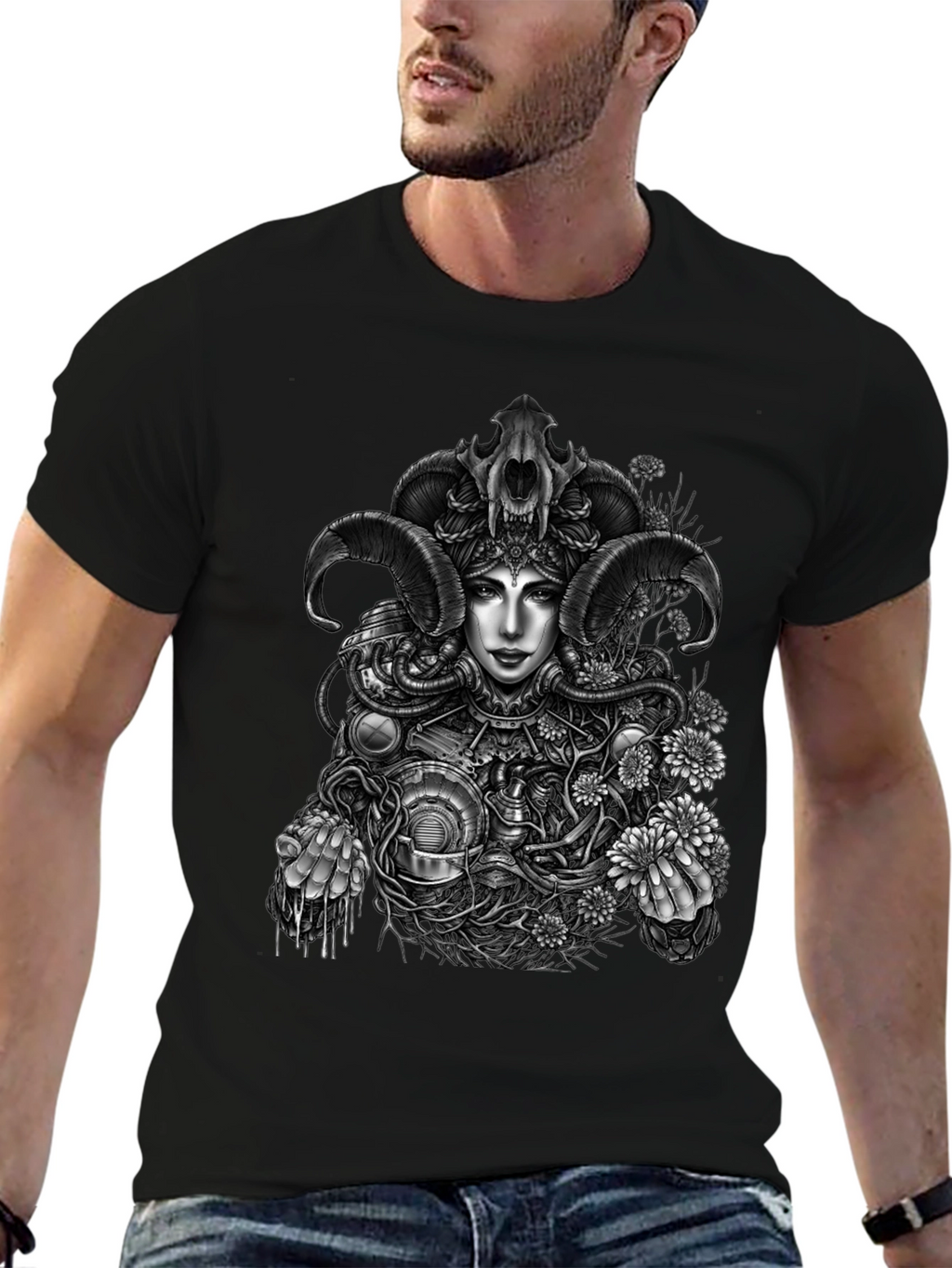 Steampunk Goddess Graphic Tee