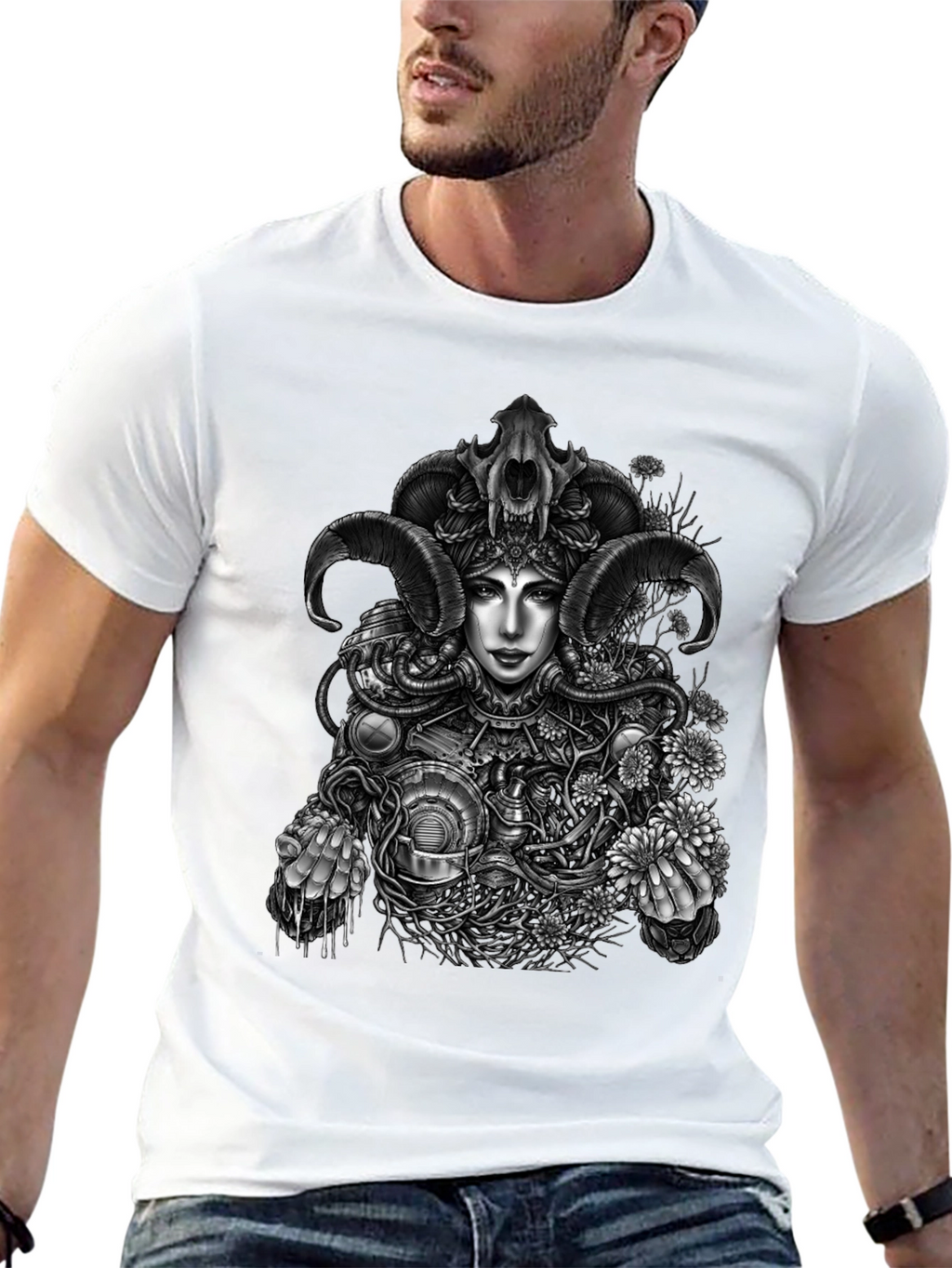 Steampunk Goddess Graphic Tee