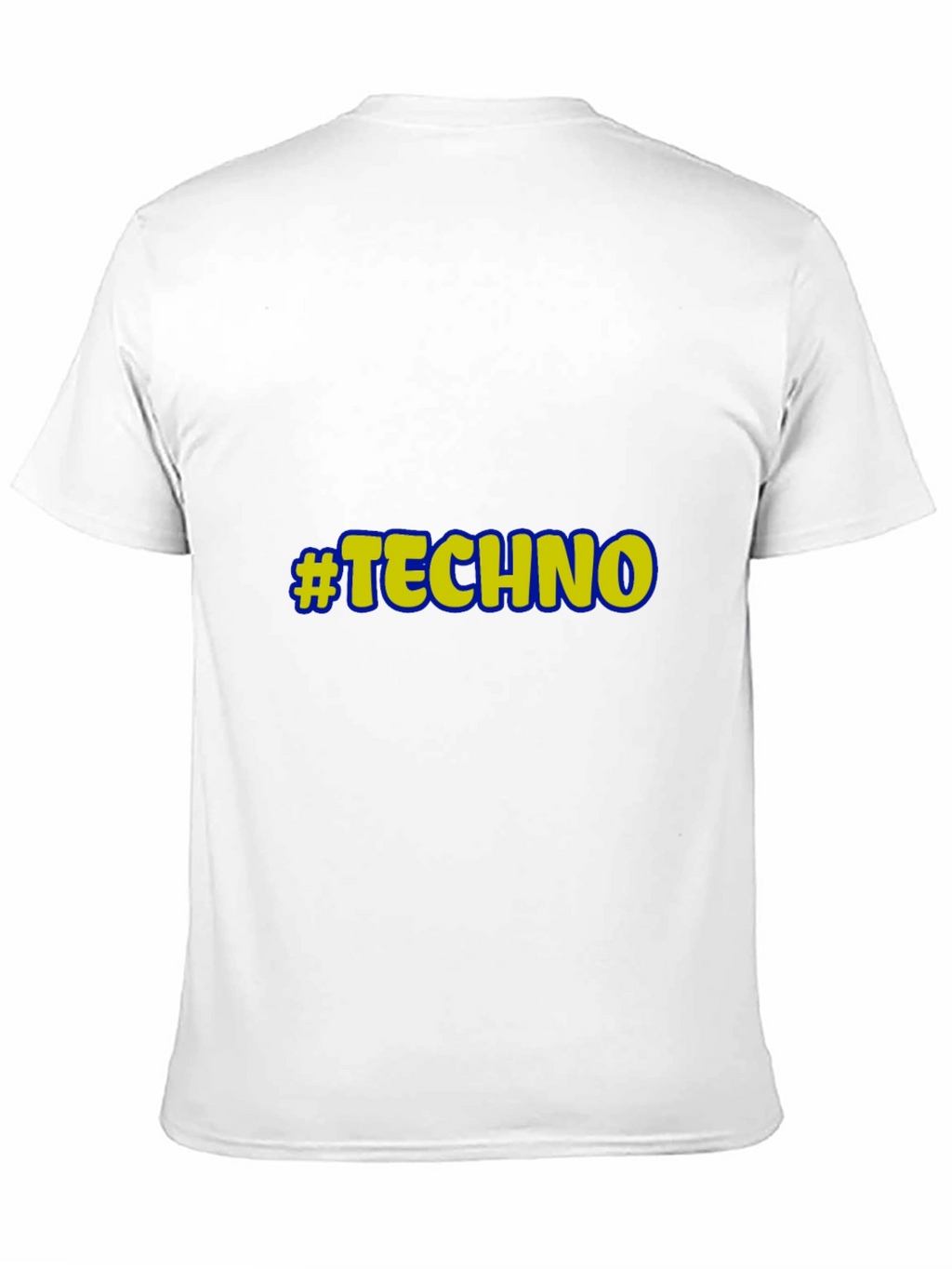 Black #Techno Graphic T-Shirt