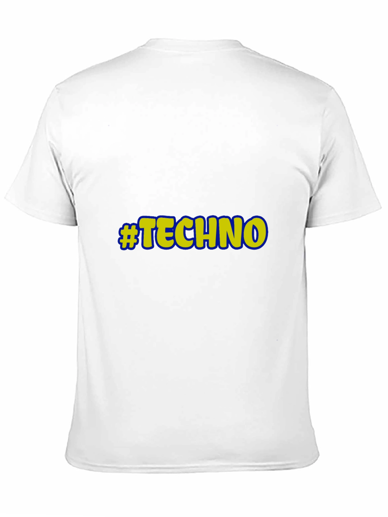 Black #Techno Graphic T-Shirt