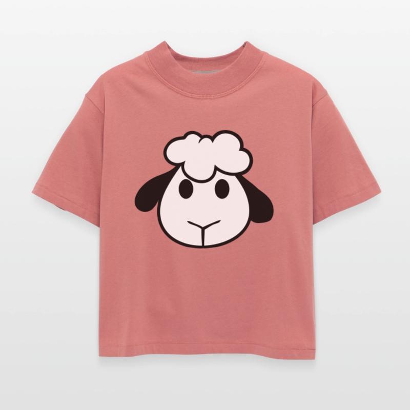 Sheep Face Head Cute Small Baby Lamb Sweet Comic