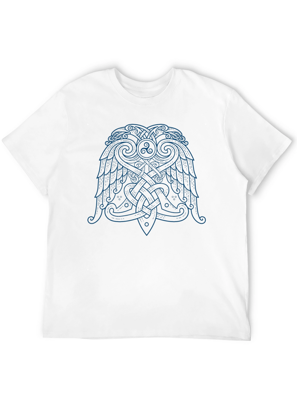 Viking Raven T-Shirt - Celtic Knot Design