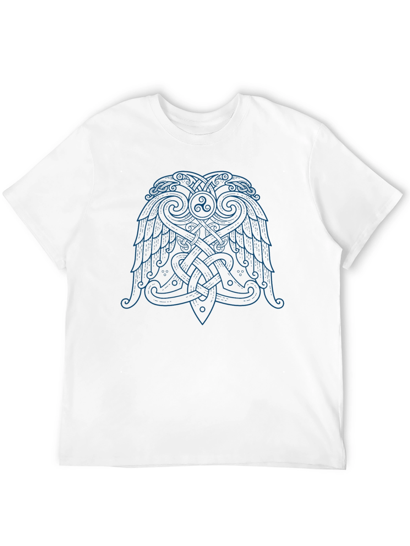Viking Raven T-Shirt - Celtic Knot Design